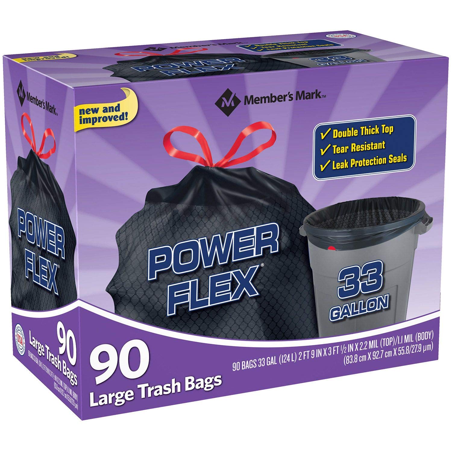 Heavy-Duty Drawstring Trash Bags - 200 Count, Extra Thick & Leak Proof - Perfect for Kitchen, Office, and Outdoor Waste Disposal
