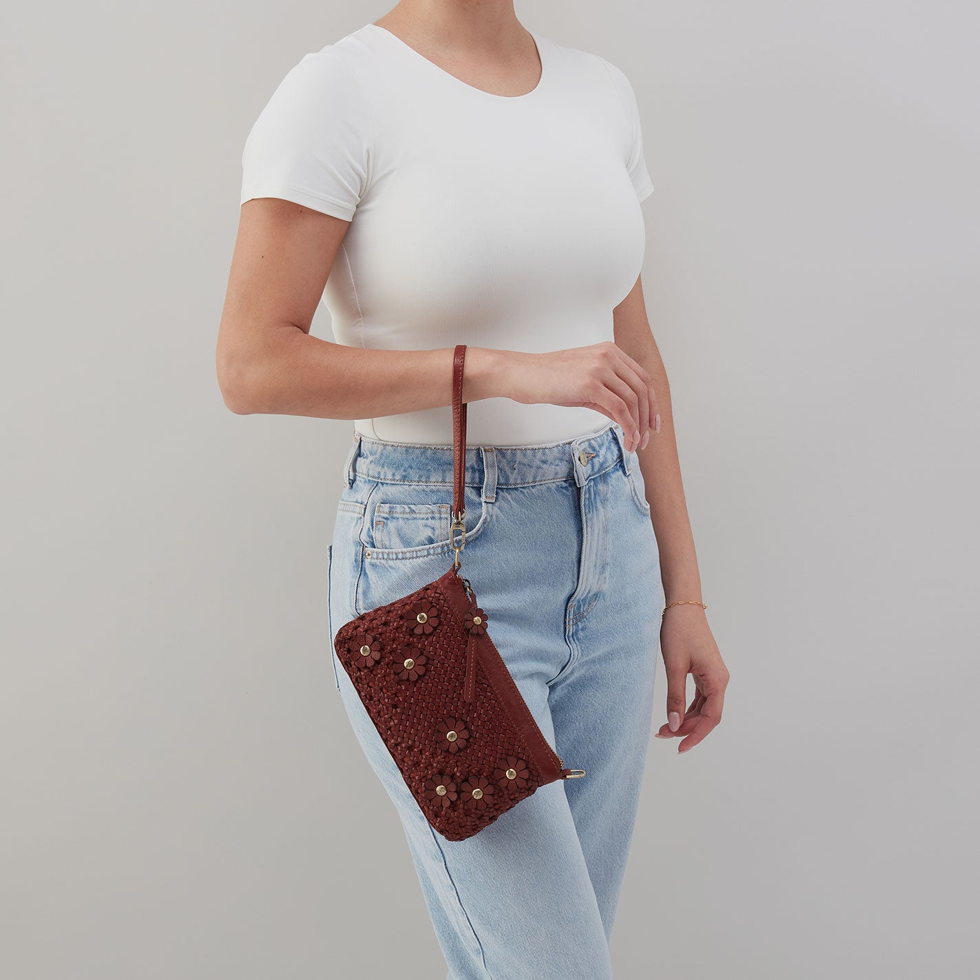 Darcy Crossbody Bag in Woven Leather - Chestnut Brown | Stylish Women's Shoulder Purse for Everyday Use, Work, and Travel