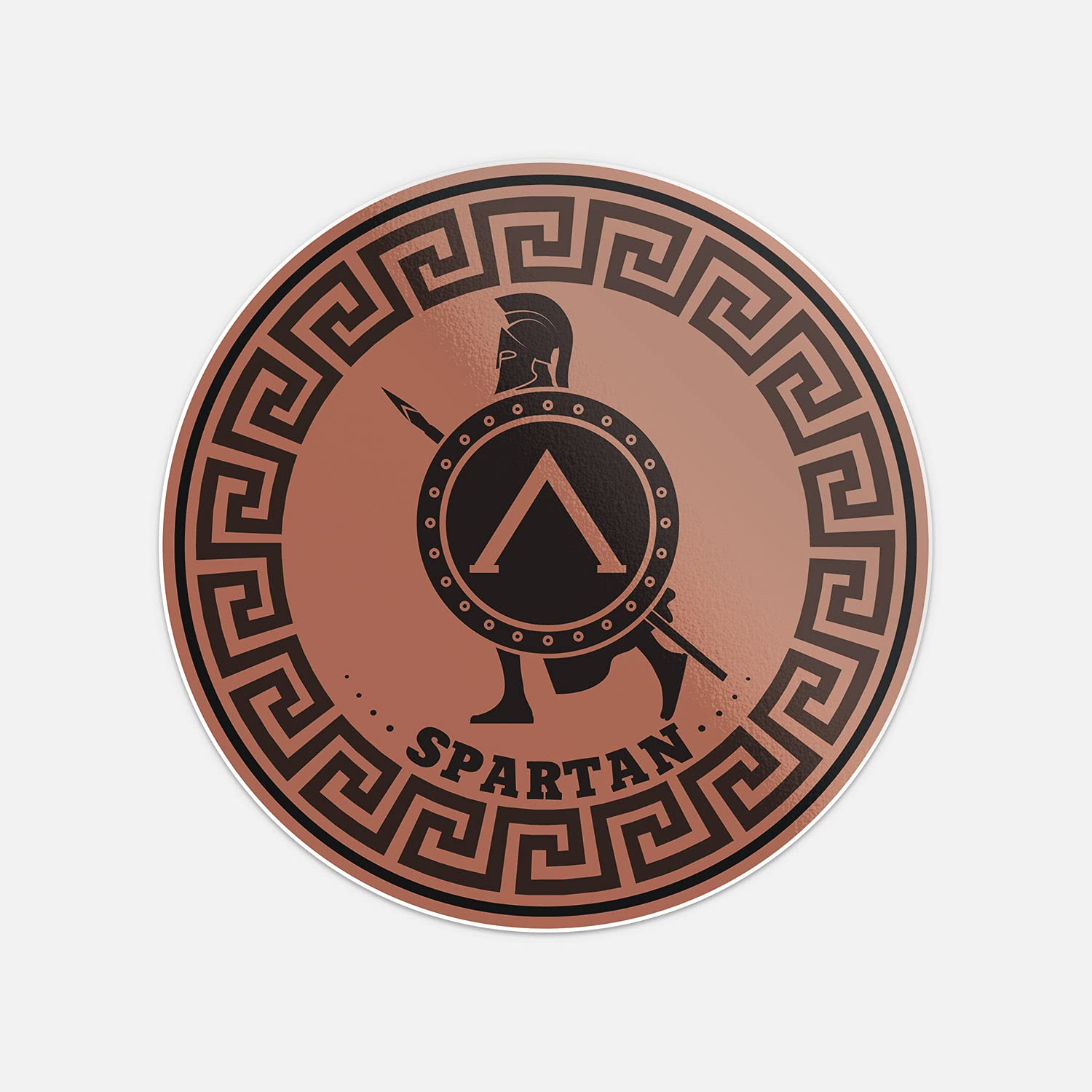 Spartan Soldier Vinyl Sticker Decal - Waterproof & Durable for Laptops, Cars, Helmets & DIY Projects | Ancient Greek Warrior Decoration