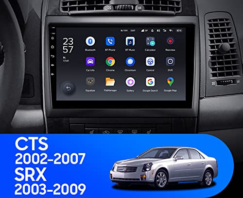Android 10 Car Stereo for Cadillac CTS 2002-2007 & SRX 2003-2009 - 2DIN Multimedia Video Player with GPS Navigation - Perfect for Road Trips and Daily Commutes