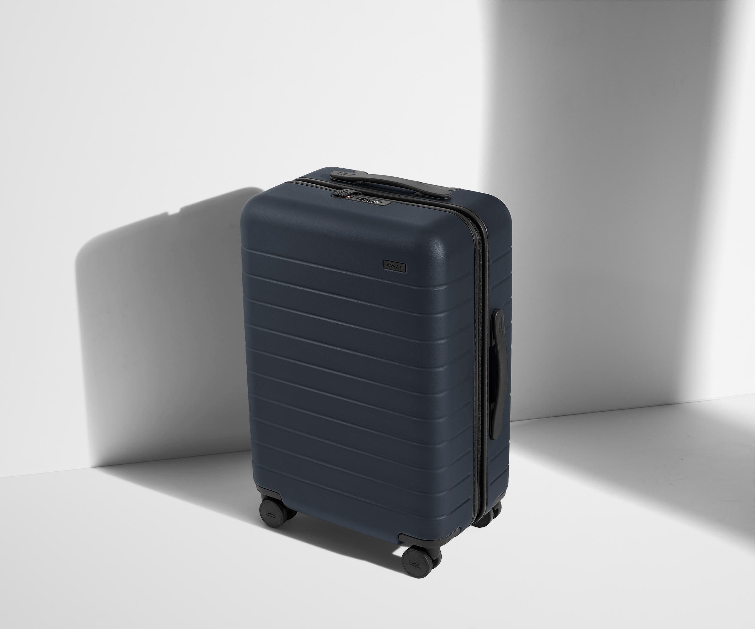 Premium Navy Blue Expandable Carry On Luggage - Perfect for Air Travel & Weekend Getaways