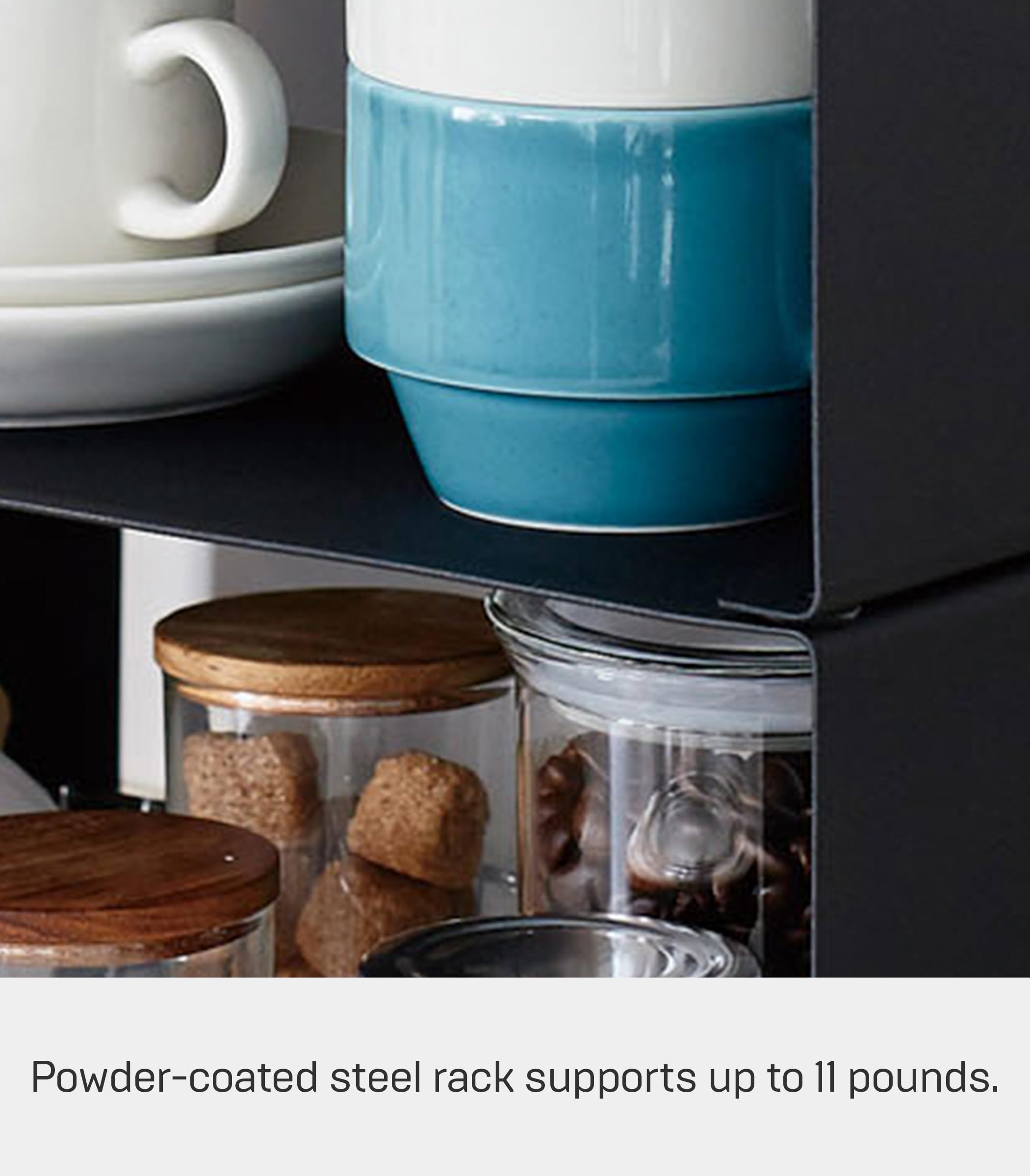 Yamazaki Home Tower Stackable Kitchen Rack - Space Saving Countertop Organizer Shelf for Spices, Utensils & Cookbooks | Perfect for Small Kitchens & Pantry Organization