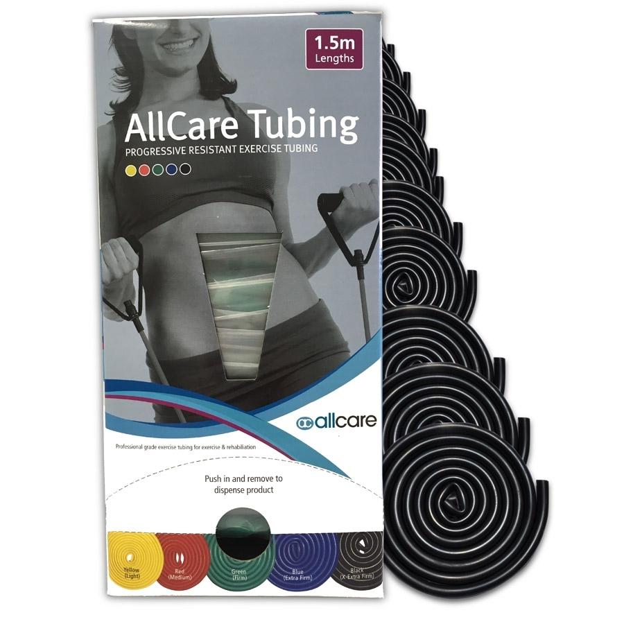 66Fit AllCare Exercise Resistance Bands Set - 1.5 Meter (5 Feet) Premium Latex Tubes for Strength Training, Physical Therapy & Home Workouts - Ideal for Yoga, Pilates, Fitness & Rehabilitation