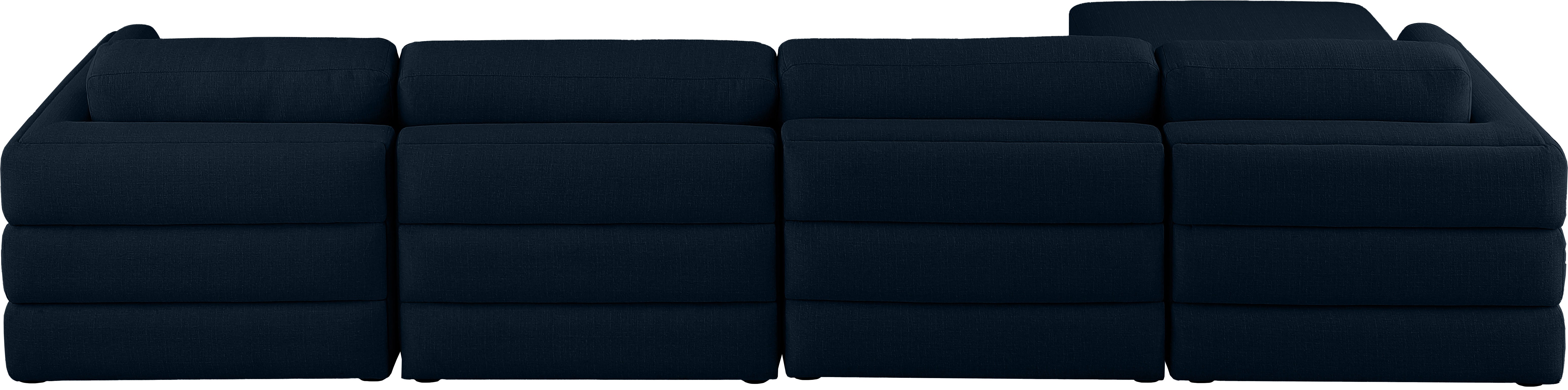 Beckham Durable Linen Textured Fabric Modular Sectional Sofa - Modern Living Room Furniture for Home Theater, Family Gatherings & Cozy Relaxation