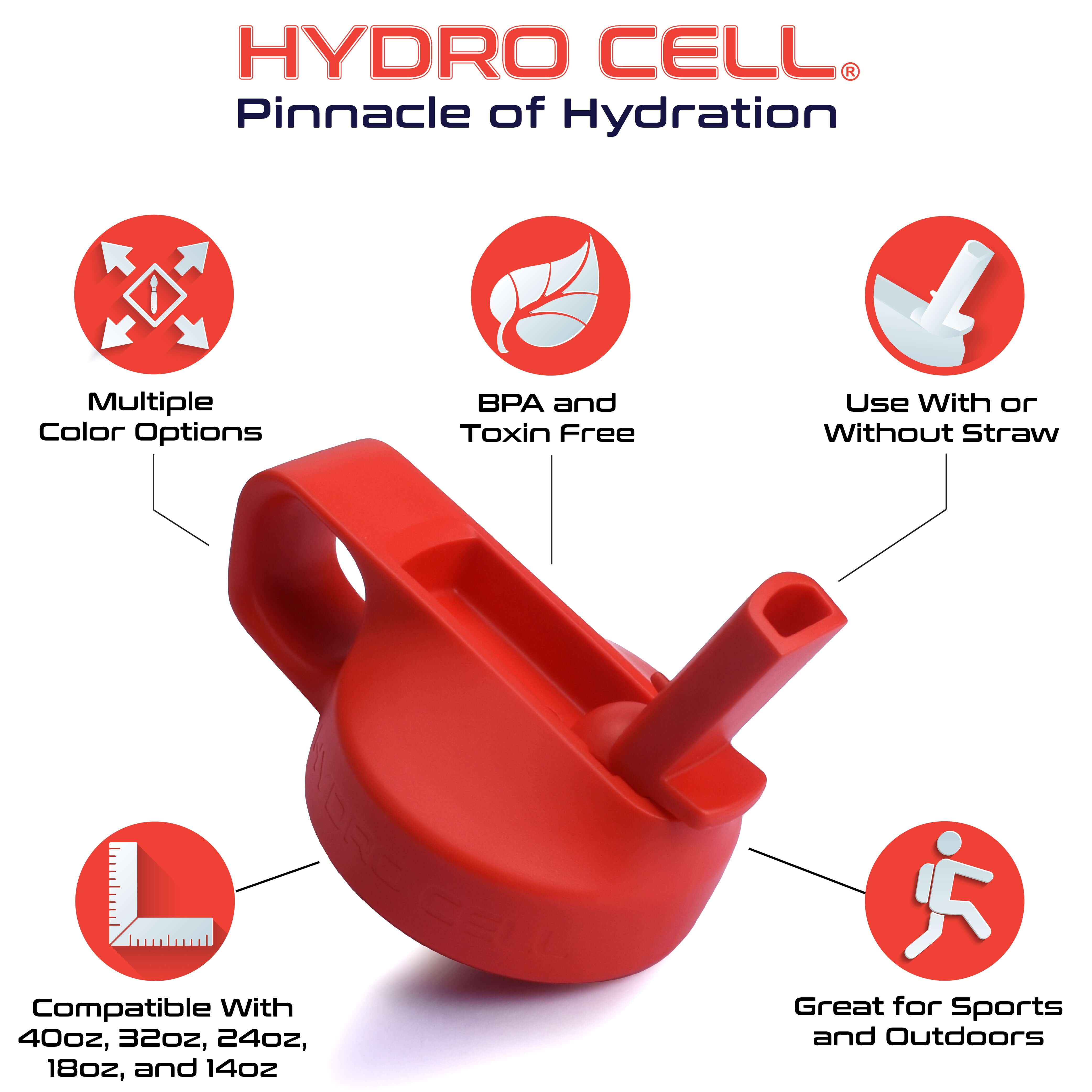 14oz 40oz Red Wide Mouth Sports Water Bottle with Leak-Proof Lid - Ideal for Gym, Hiking, Running & Outdoor Activities