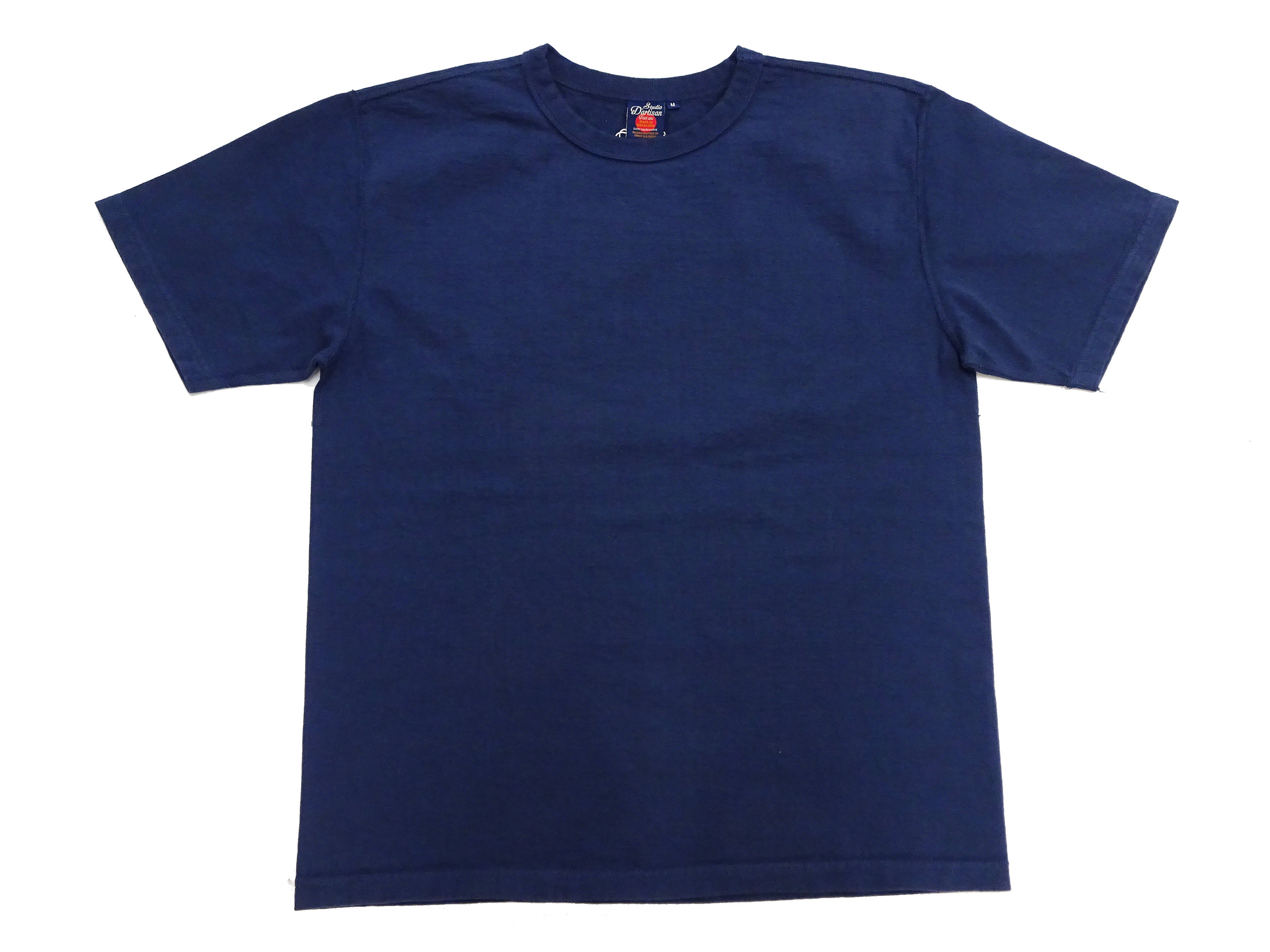 Studio D'artisan Men's Heavyweight Loopwheeled Jersey Plain T-Shirt - Short Sleeve Tee 9913 in Navy Blue | Casual Wear & Street Style Essential