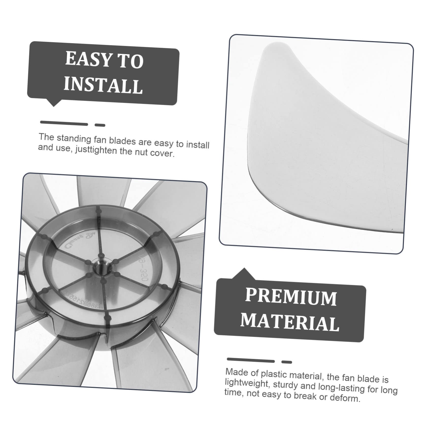 Replacement Fan Blades for Table & Ceiling Fans - Durable Replacement Fan Blades Accessories for Easy Repair & Maintenance - Perfect for Home, Office, and Workshop Cooling Solutions