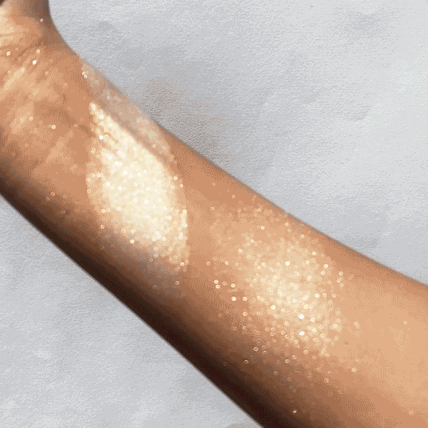 Sun Glow Face & Body Highlighter - Sweet Champagne 001 | Vegan & Cruelty-Free Makeup | Perfect for Contouring, Glowing Skin & Special Occasions