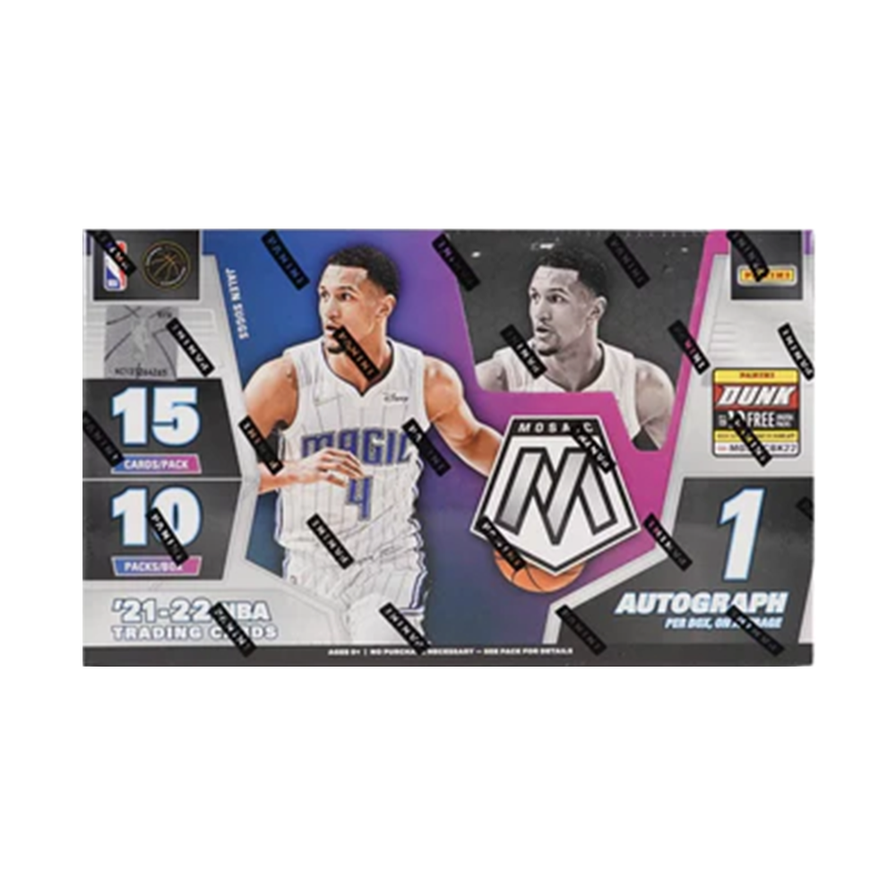 2021-22 Panini Mosaic Basketball Hobby Box - 12 Packs with Autographs & Memorabilia Cards - Perfect for NBA Collectors & Card Investors