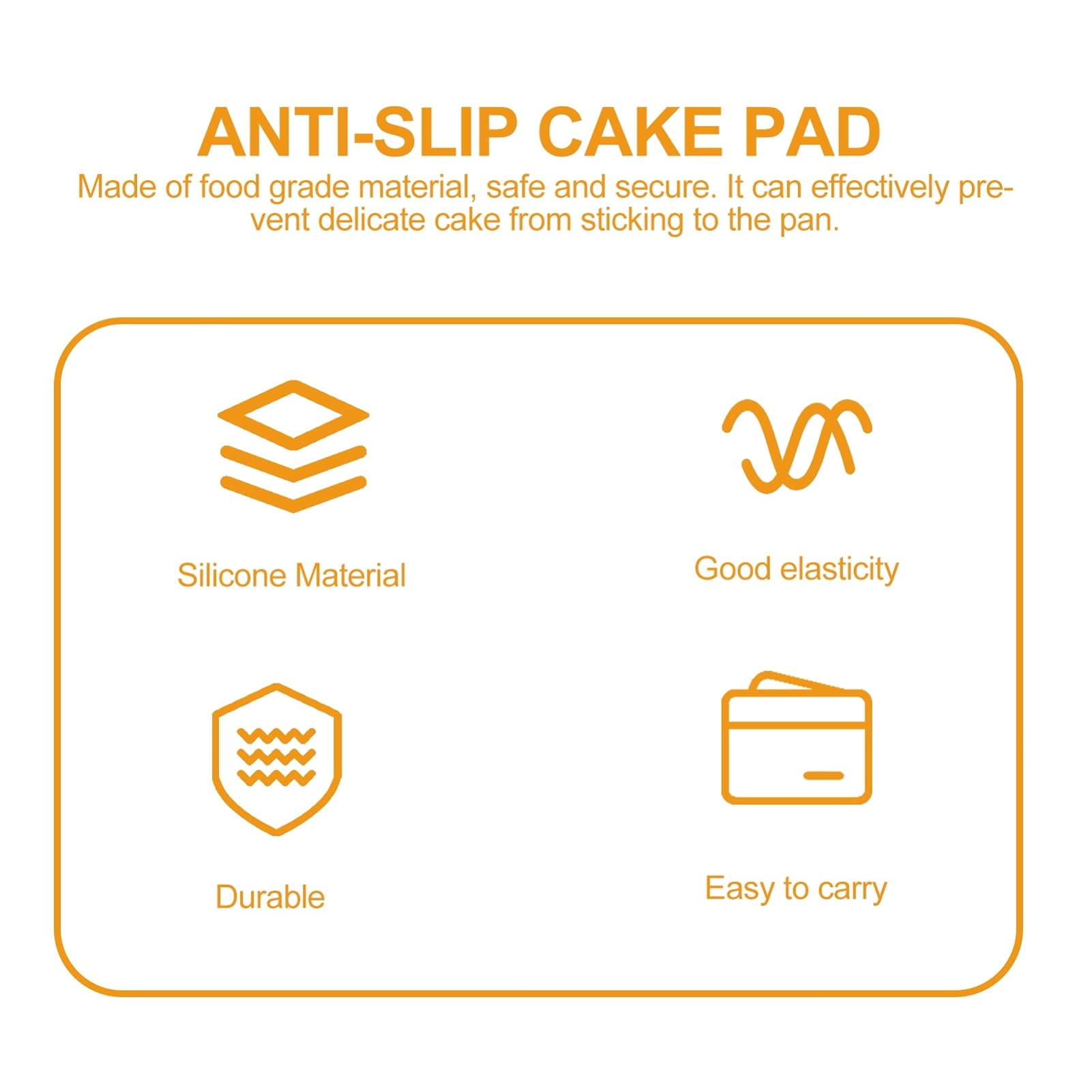 SOLUSTRE Non-Stick Silicone Baking Mat - Reusable Dough Kneading Mat, Pie Crust Mat, Fondant Rolling Mat with Measurement Guide - Food Grade Pastry Mat for Cakes, Cookies & Bread (Perfect for Home Bakers & Professional Kitchens)