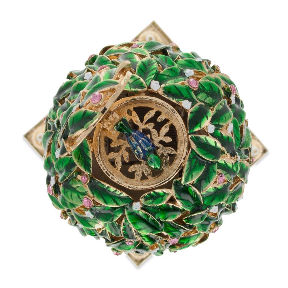 BestPysanky 1911 Bay Tree Royal Imperial Easter Egg - Hand-Painted Ukrainian Artisan Decor for Easter, Christmas & Home Display