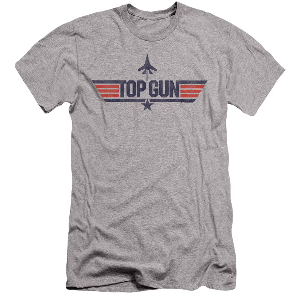 Top Gun Logo White Slim Fit Unisex T-Shirt for Men & Women - Casual Wear, Movie Fan Gift, Street Style Outfit