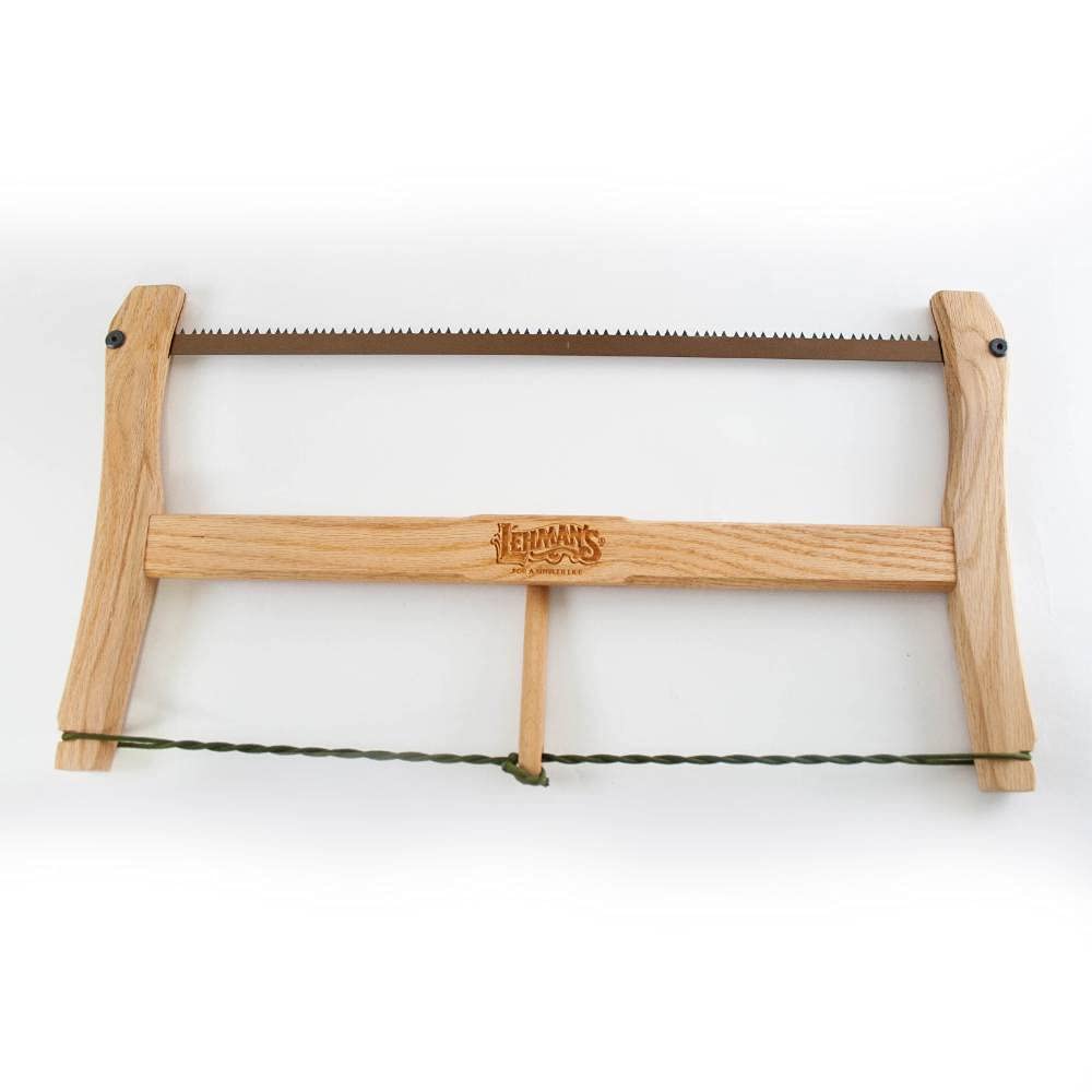 Lehman's Collapsible Hand Bow Saw with Carbon Steel Blade - Durable Woodcutting Tool for Camping, Pruning & DIY Projects