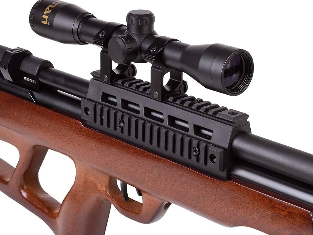 Beeman PCP Multi-Shot Underlever Bullpup Air Rifle - 12 Shot Capacity with European Wood Stock | Includes Scope & Mount | Perfect for Hunting, Target Shooting & Pest Control