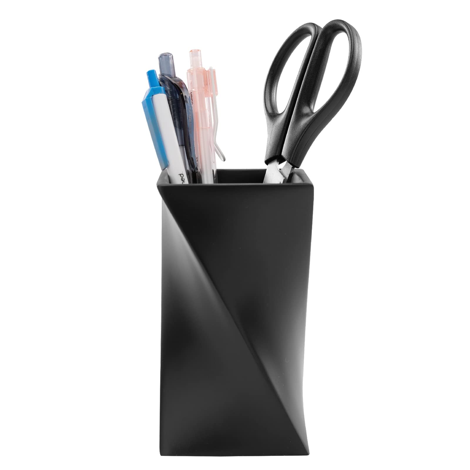Durable Resin Pen Holder & Pencil Organizer for Desk - Makeup Brush Storage for Office, Classroom, Home - Perfect for Organizing Stationery, Cosmetics & Desk Accessories