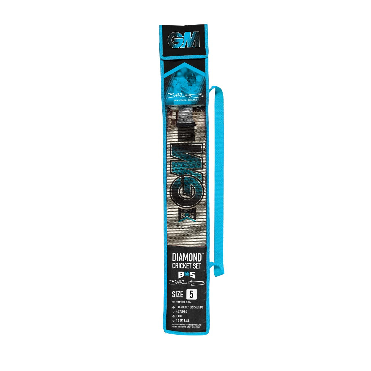 Gunn & Moore Diamond Cricket Set 2024 – Premium Cricket Bat, Ball & Stumps for Professional & Amateur Players – Perfect for Matches, Training & Backyard Games