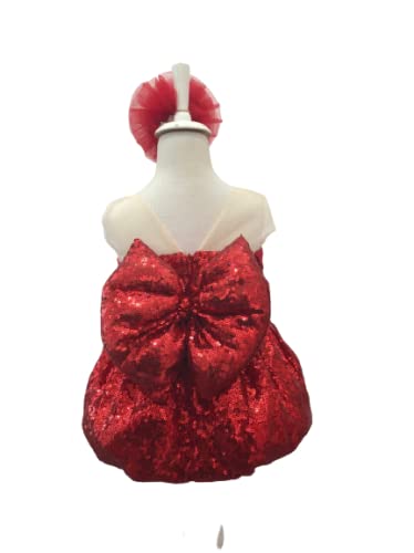 Girl's Christmas Dress for Kids & Toddlers - Red Lace Holiday Party Dress for New Year & Winter Celebrations (Size 10 US Kids) | Perfect for Christmas Photos, Family Gatherings & Holiday Events