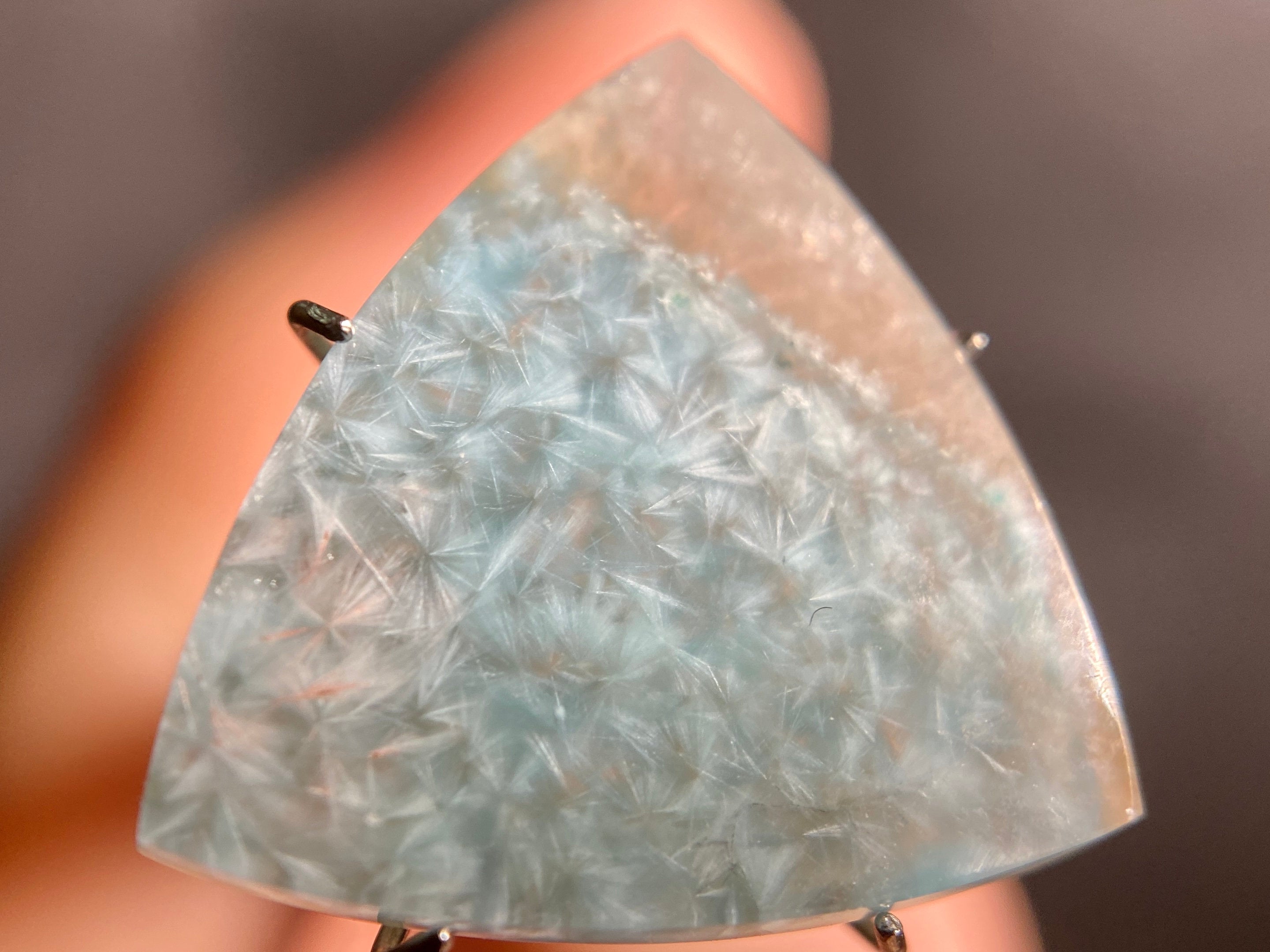 GILALITE Cabochon Gemstone - Medusa Paraiba Quartz Bicolor Trillion Cut for Jewelry Making (43945) | Perfect for Pendants, Rings & DIY Craft Projects