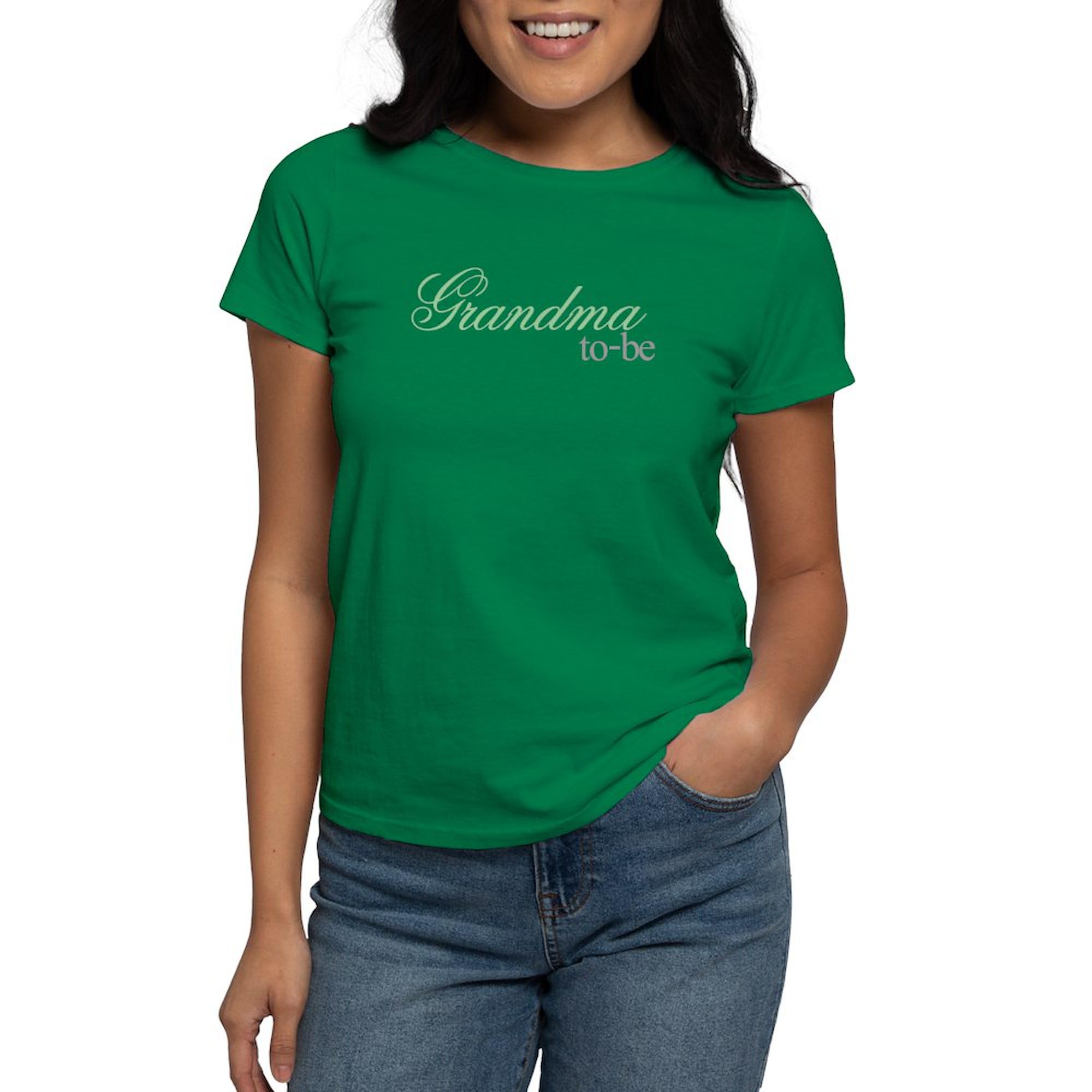 Grandma to Be Women's Dark Cotton T-Shirt - Comfortable & Stylish Maternity Gift for Expecting Grandmas - Perfect for Baby Showers, Family Photos & Pregnancy Announcements