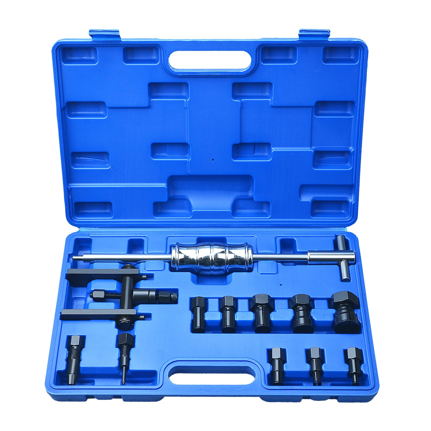 LainKeen 12pcs Motorcycle Blind Inner Bearing Puller Tool Kit - 8-25MM Slide Hammer Pilot Insert Bearing Removal Set for Motorcycle Repair & Maintenance - Perfect for DIY Mechanics and Professional Garage Use