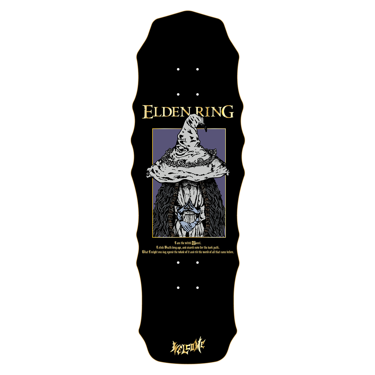 Elden Ring Ranni The Witch Skateboard Deck - 10.0 Inch Premium Skateboard for Collectors & Gamers | Perfect for Skateboarding, Wall Art & Gaming Room Decor