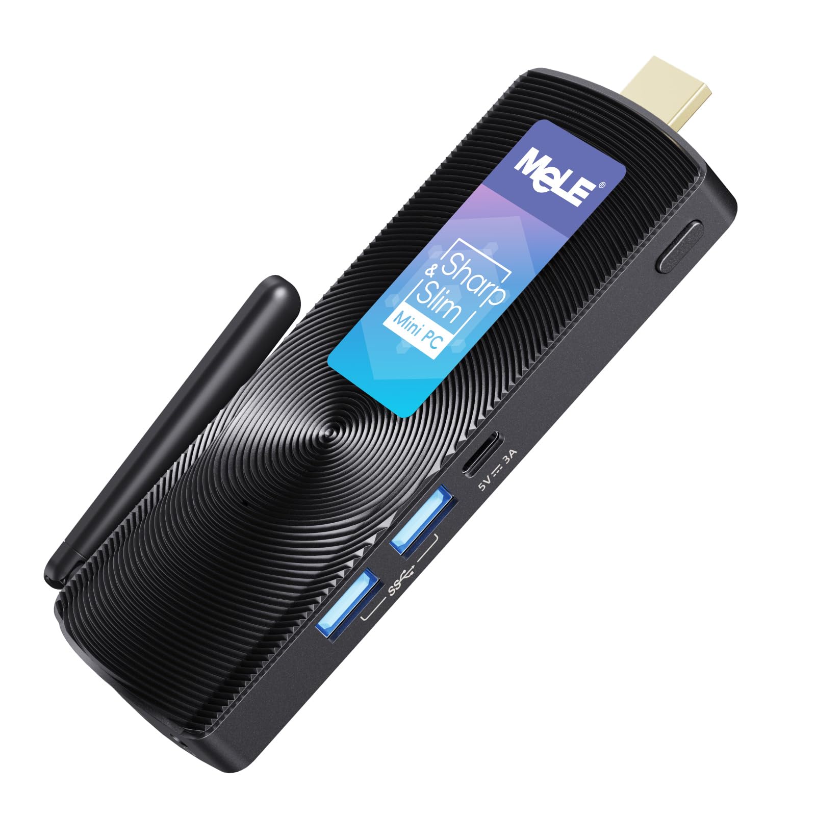 MeLE PCG02 Fanless Mini PC Stick - Intel J4125 8GB RAM 256GB SSD, 4K HDMI Portable Computer, WiFi 5, Gigabit Ethernet, Unlocked BIOS | Perfect for Business, Media, IoT, Home Office & Digital Signage