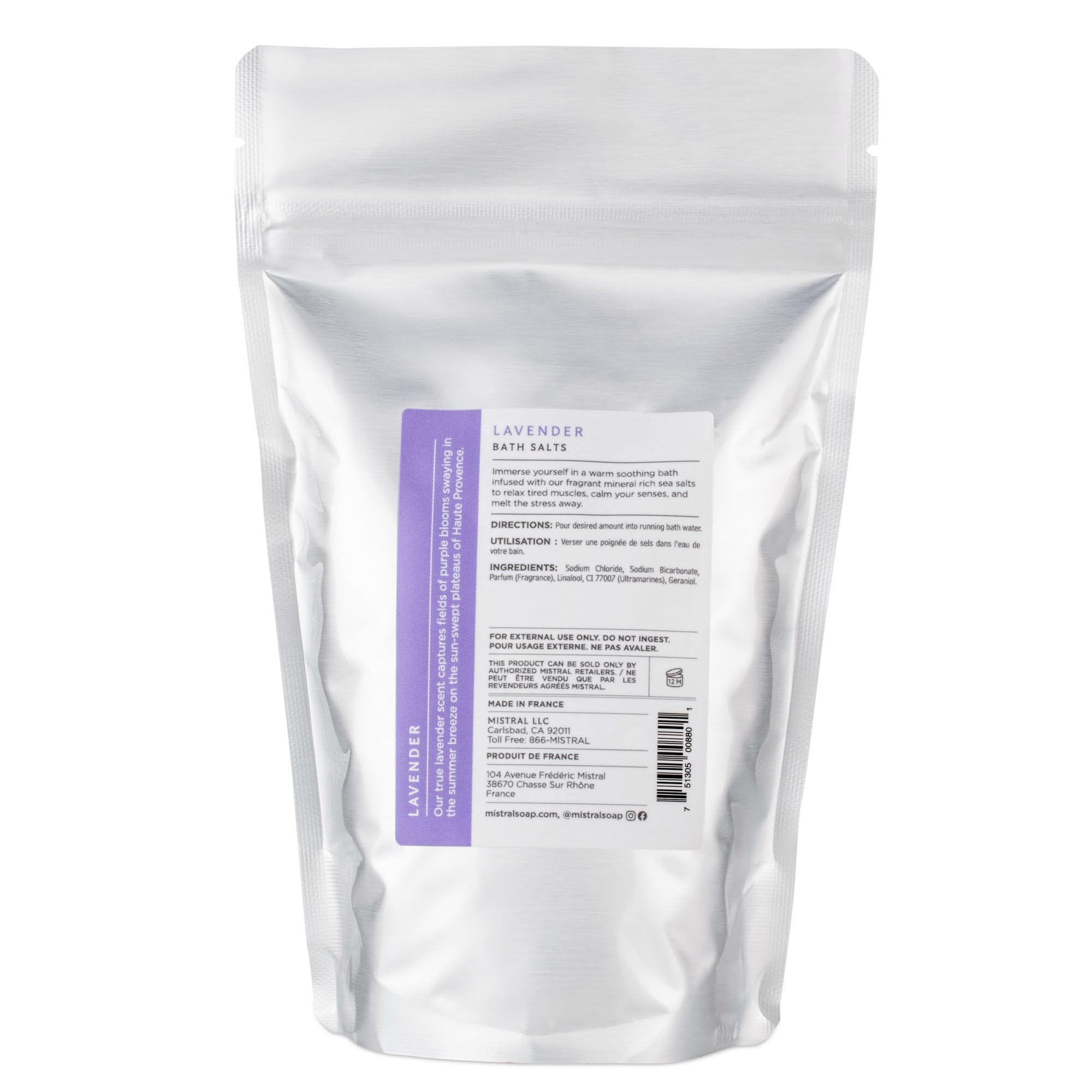 Premium Mediterranean Sea Bath Salt with Lavender - Relaxing & Detoxifying Bath Soak for Stress Relief & Skin Care - Perfect for Spa Nights & Self-Care Rituals