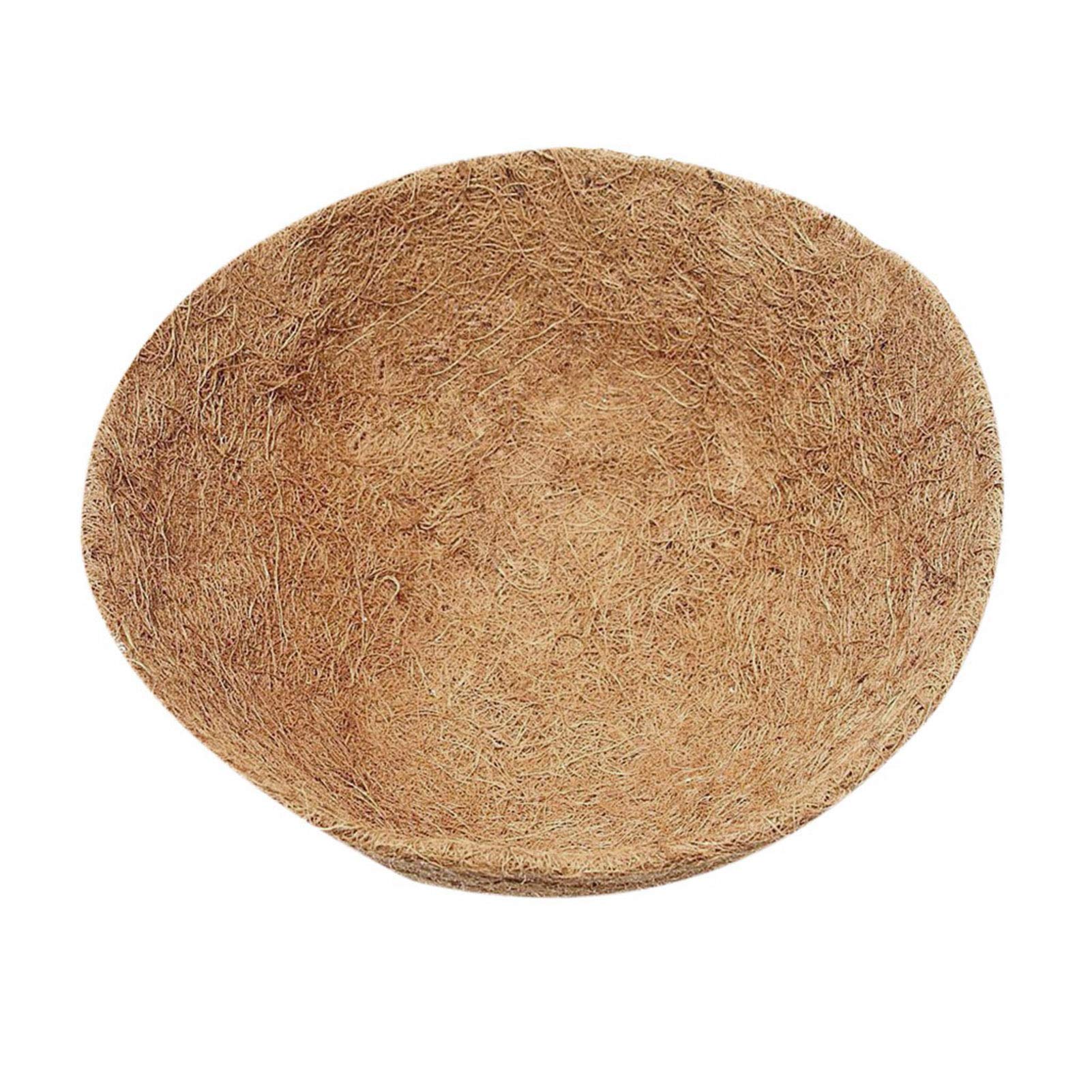 2Pcs 14 Inch Round Hanging Planter Basket - Large Coconut Shell Flower Pot with Liner for Balcony, Bonsai & Indoor Plants | Natural Fiber Decorative Planter for Home Garden, Patio, and Outdoor Decor