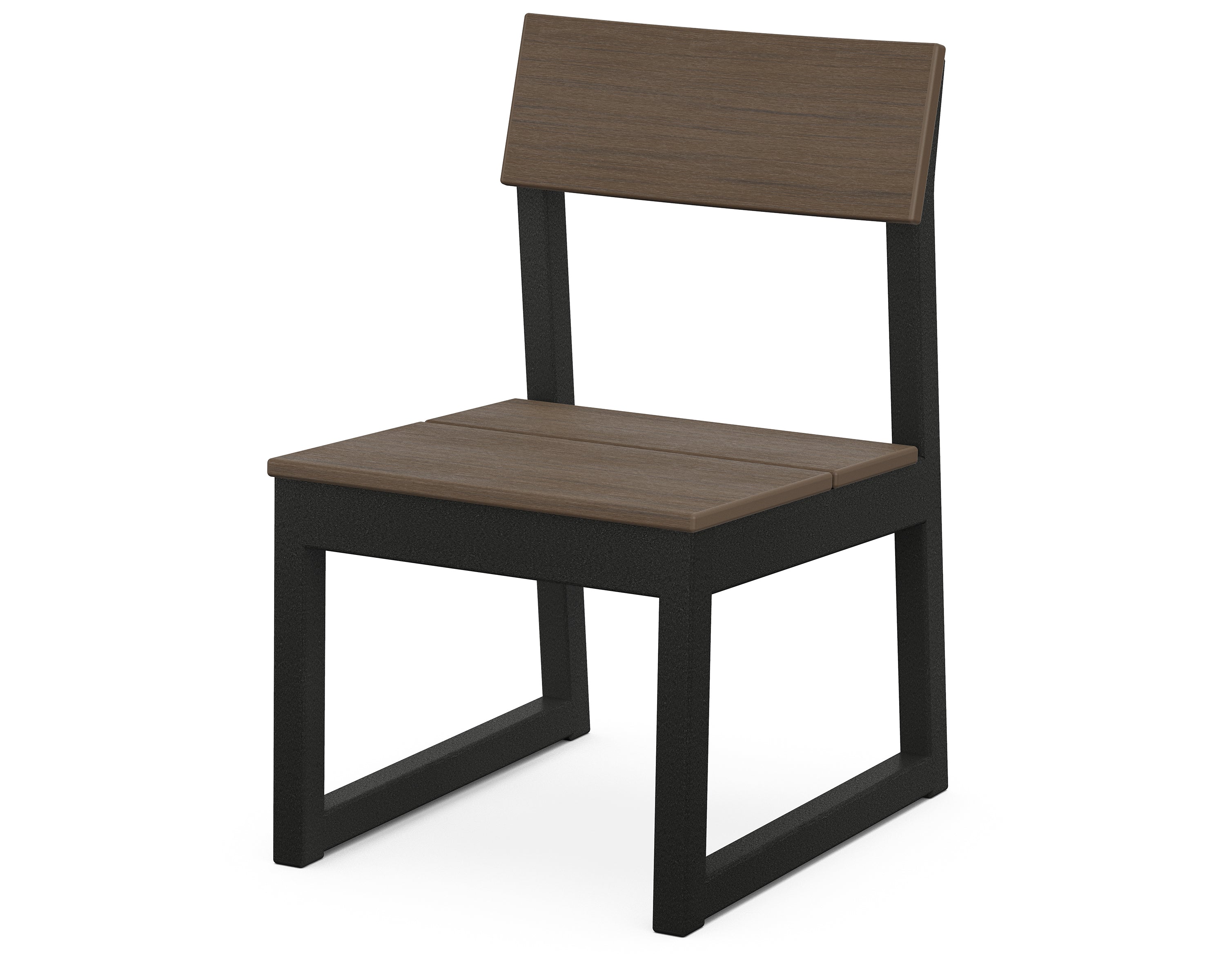 POLYWOOD EDGE Dining Side Chair - Weather-Resistant Outdoor Patio Furniture for Garden, Poolside, and Backyard Dining - Heavy-Duty All-Weather Plastic Adirondack Chair