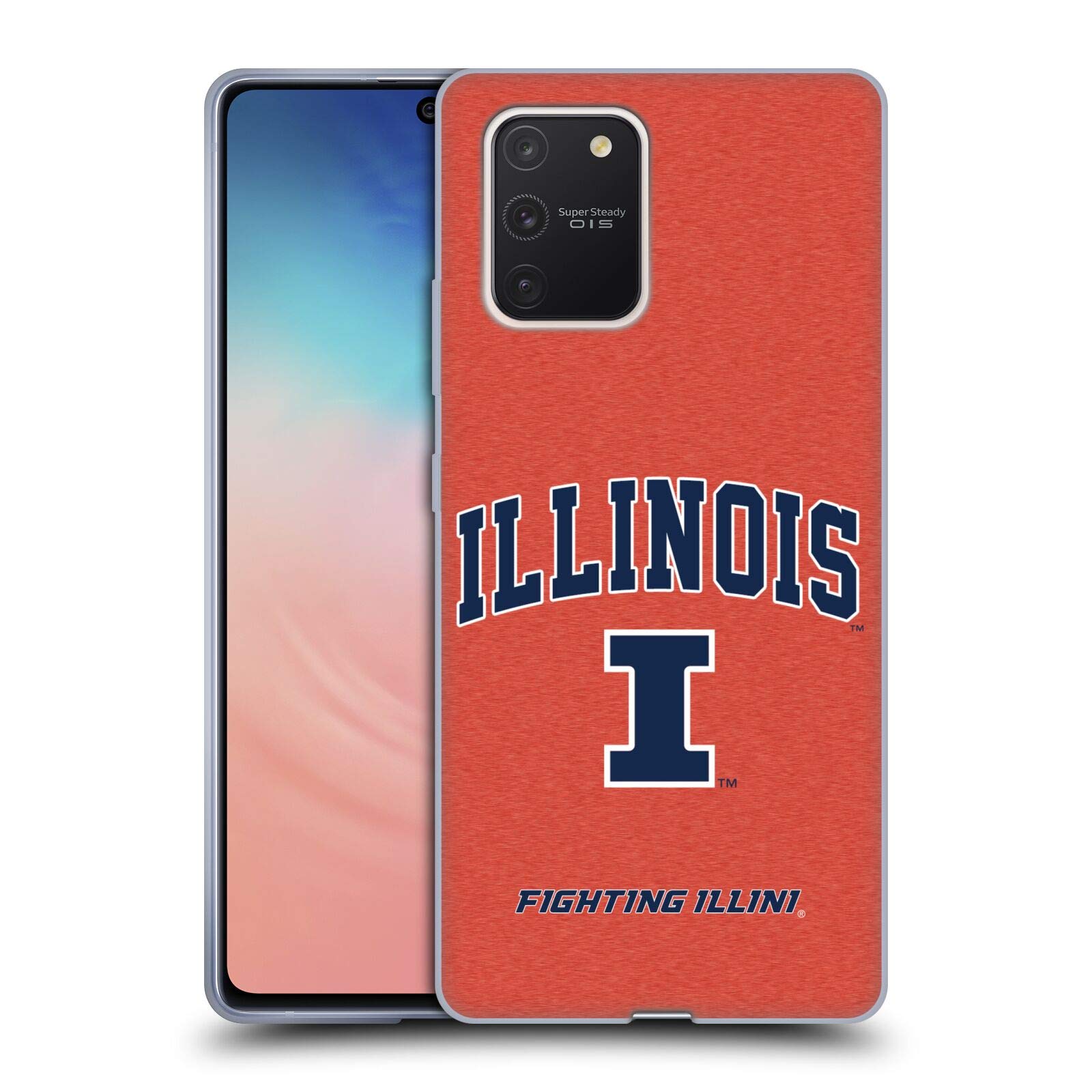 Head Case Designs Officially Licensed University of Illinois U of I Campus Logotype Soft Gel Case for Samsung Galaxy S10 Lite - Perfect for School, Gameday & Alumni Pride