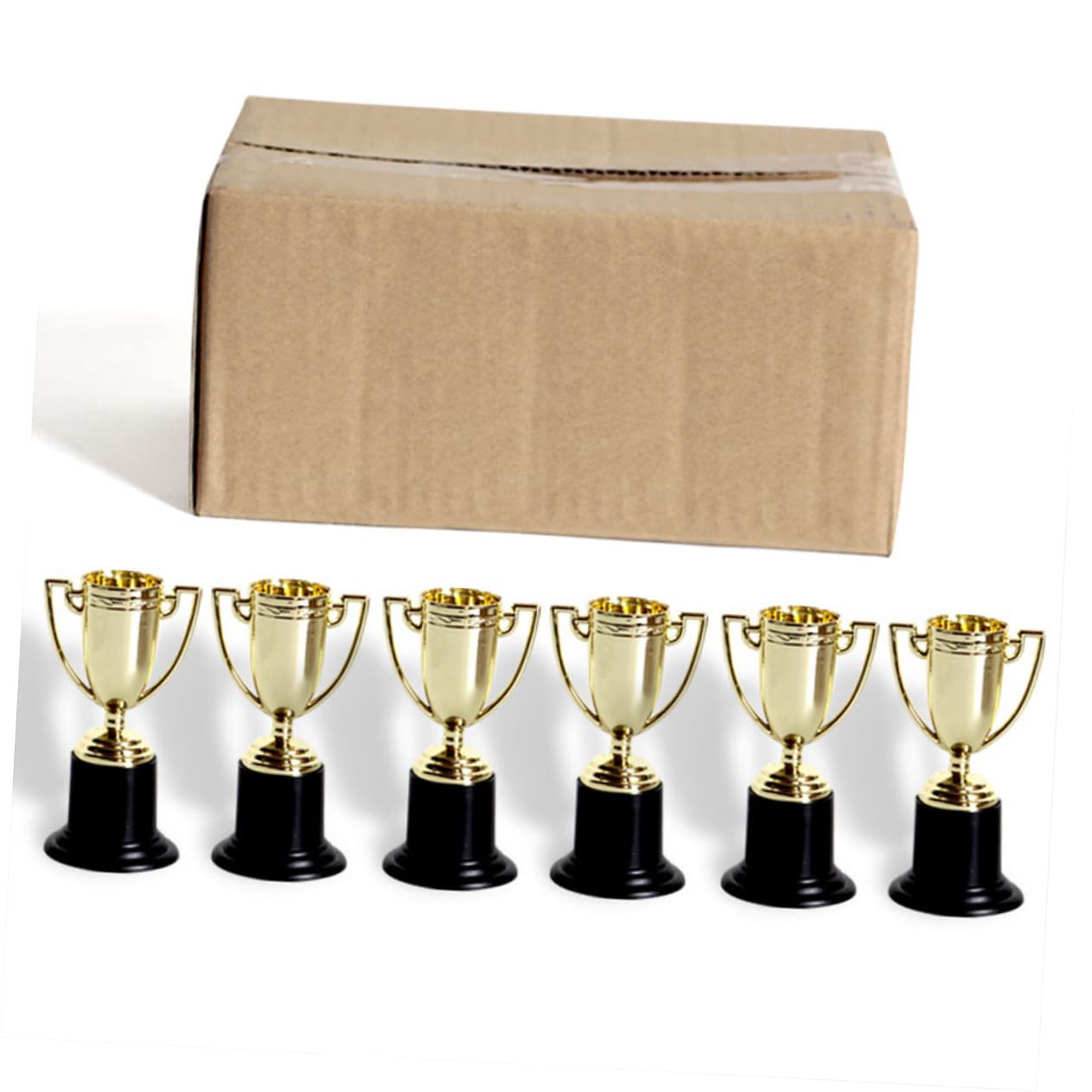 24 Pcs Mini Golden Toy Trophy Cups - Award Trophies for Kids Party Favors, Classroom Rewards & Sports Celebration Prizes | Perfect for Birthday Parties, School Events & Game Night