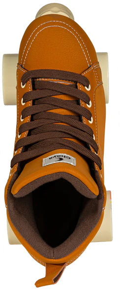 Chaya Cappuccino Roller Skates for Women & Men - Premium Outdoor & Indoor Quad Roller Skates with Comfortable Padding - Perfect for Rink, Park, Fitness & Street Skating