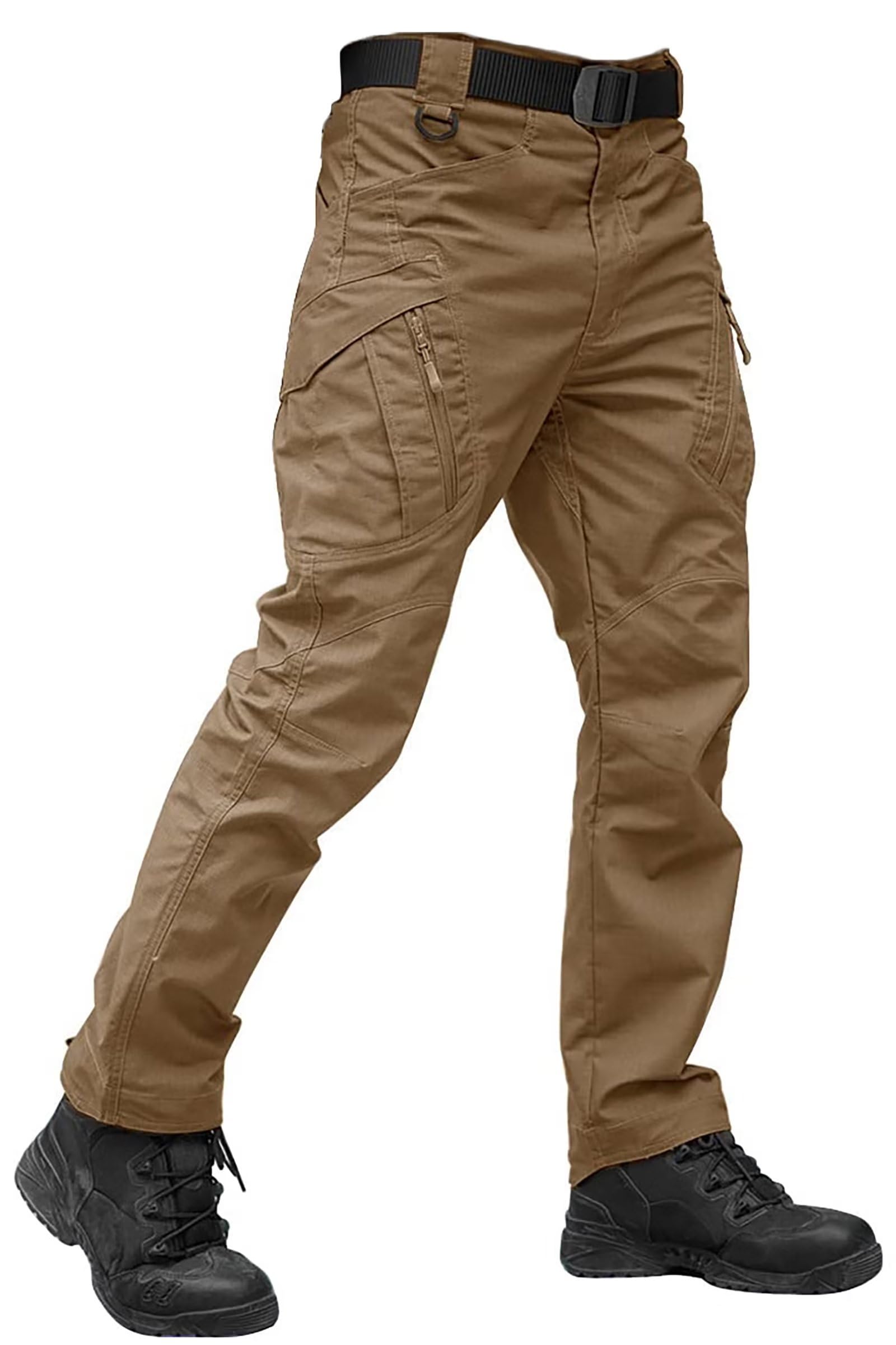 TACVASEN Men's Tactical Cargo Pants - 9-Pocket Lightweight Hiking & Work Pants for Construction, Outdoor Activities - Water Resistant & Durable for Camping, Hunting & Daily Wear