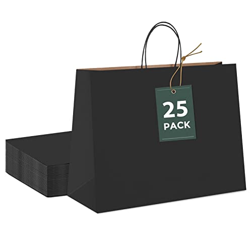 Black 16x6x12 Inch 25Pcs