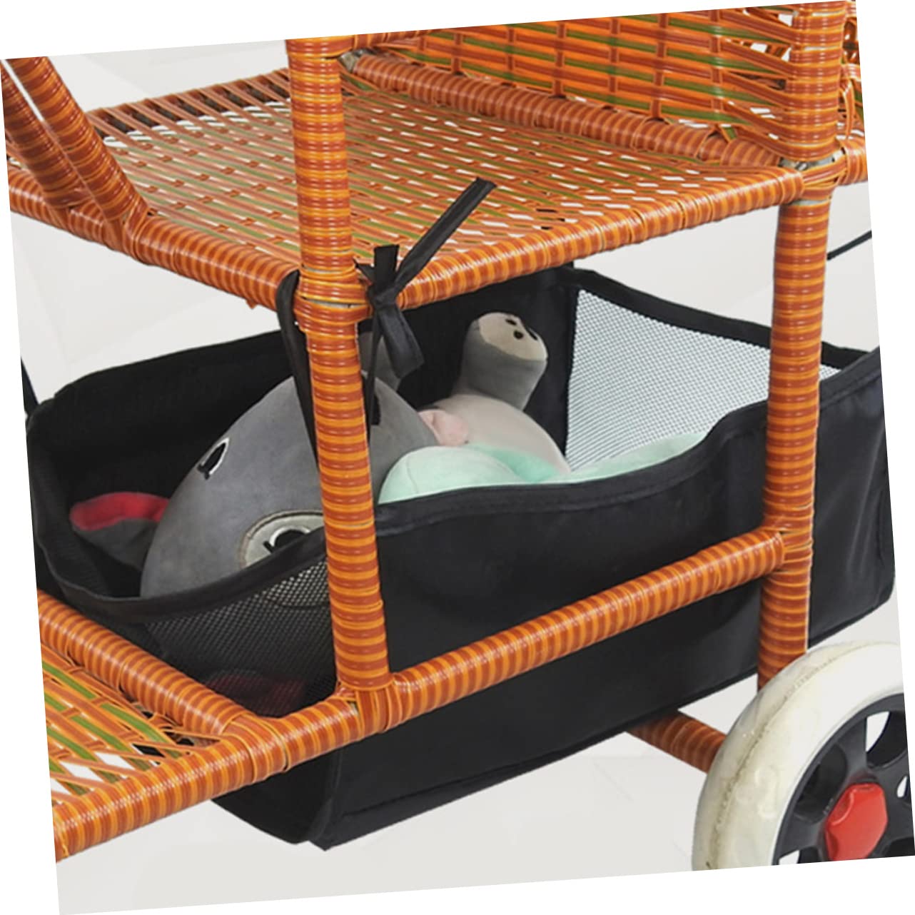 1PCS Baby Stroller Storage Organizer Bag - Under Seat Hanging Basket for Baby Trend Stroller, Wagon & Car Seat - Replacement Organizer Pouch for Diapers, Toys & Essentials - Perfect for On-the-Go Parents