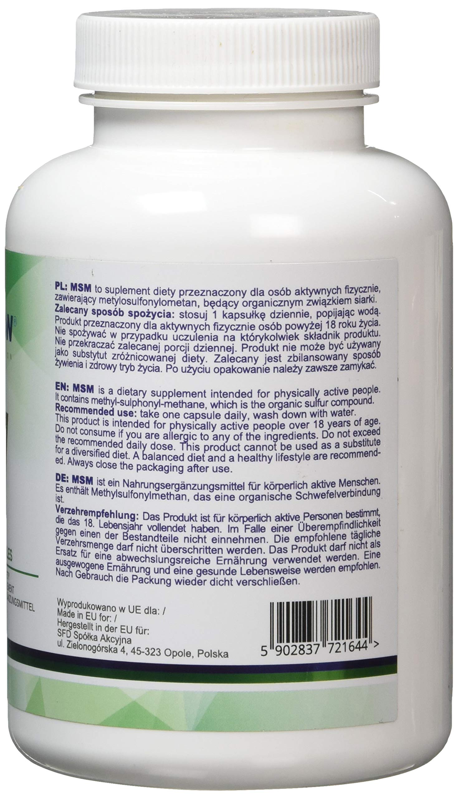 Allnutrition MSM 1000mg - 90 Capsules | Joint Support & Pain Relief Supplement for Active Lifestyle & Fitness Recovery