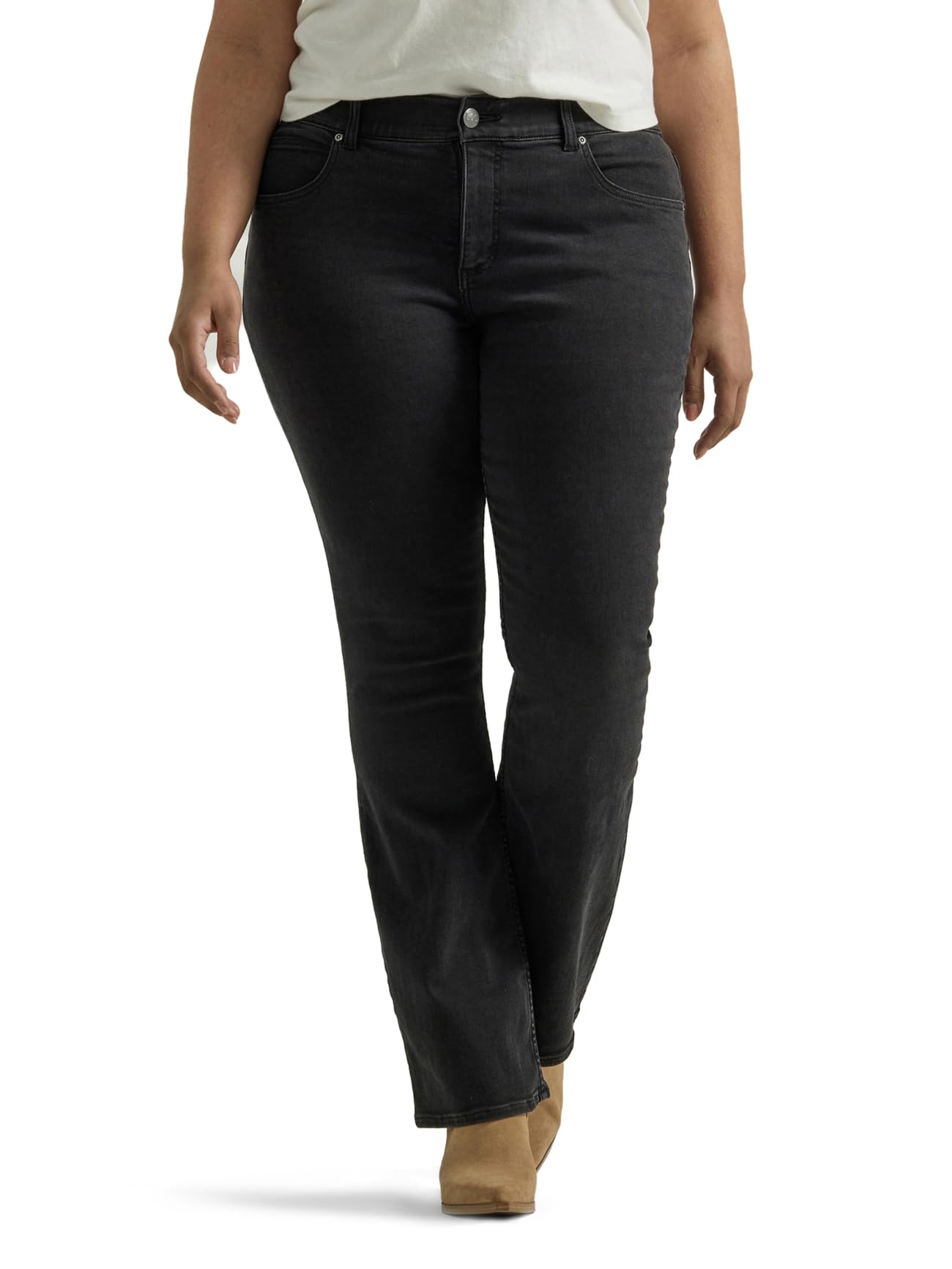 Lee Women's Plus Size Ultra Lux Comfort with Flex Motion Bootcut Jeans - Stretchy & Flattering Denim for Work, Casual & Night Out