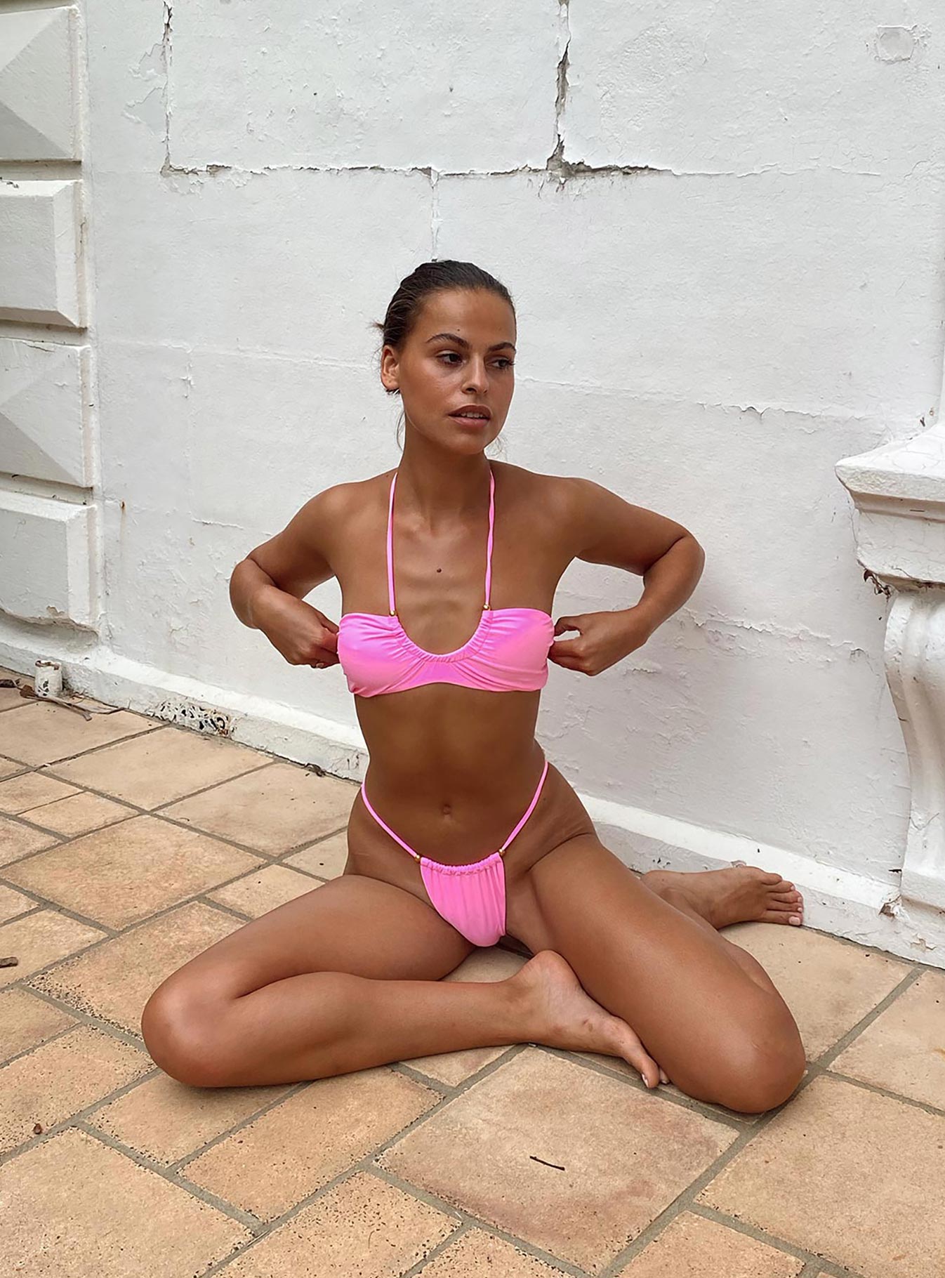 Alexis Women's Pink Bikini Top - Sexy Swimwear for Beach, Pool & Summer Vacations