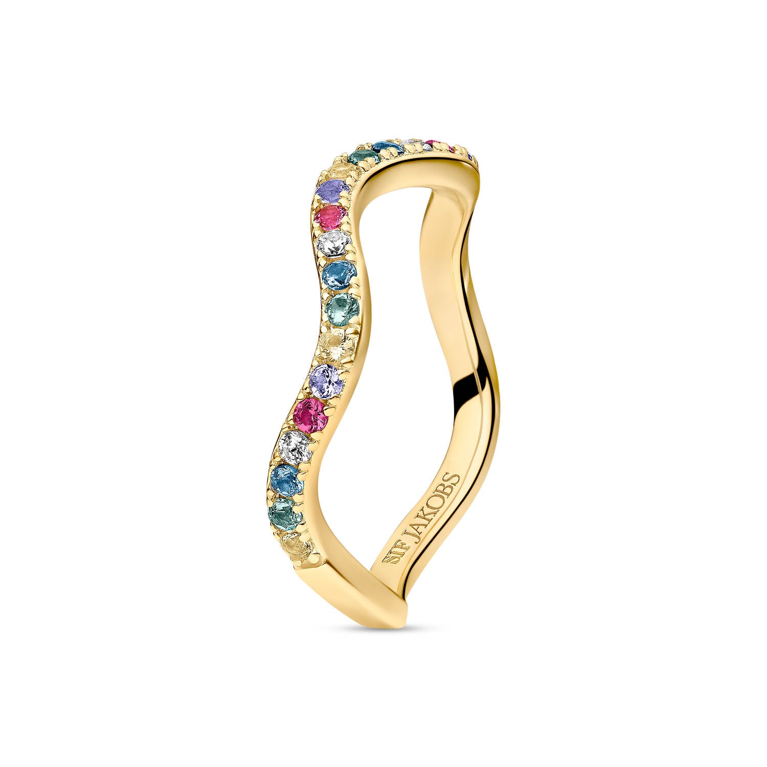 ELLERA WAVES RING - Elegant Stackable Wave Design Silver Ring for Women, Perfect for Everyday Wear, Gifts & Special Occasions