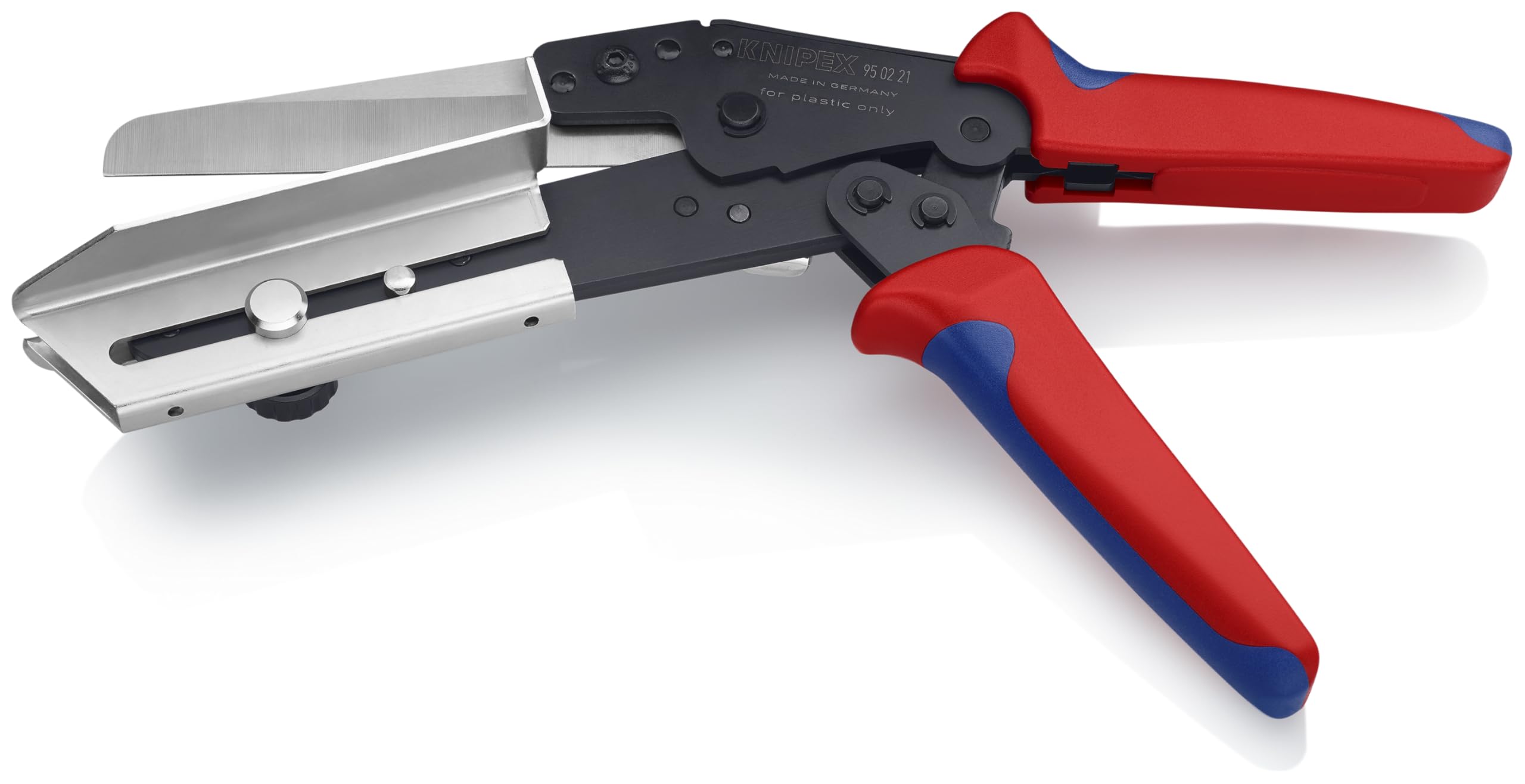 KNIPEX Vinyl Shears for Cable Ducts - Professional Red PVC Cable Cutter - Perfect for Electricians & DIY Cable Management Projects