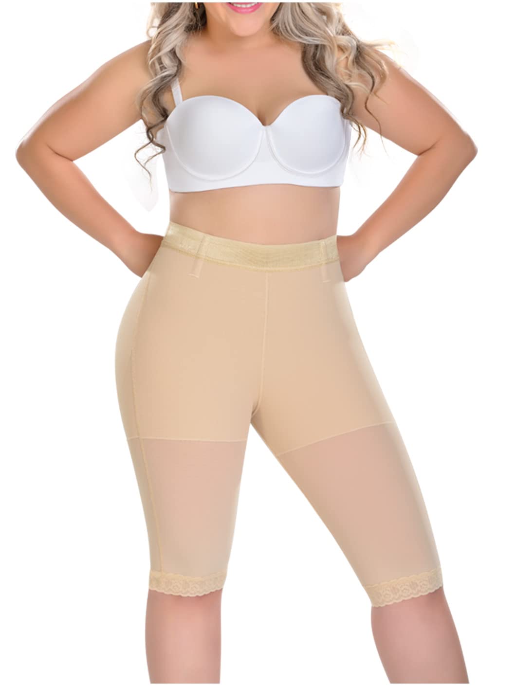 M&D 0323 Women's Butt Lifter Slimmer Shorts - Shapewear for Instant Booty Lift & Waist Toning | High Waisted Fajas Levanta Cola for Workout, Yoga & Everyday Wear