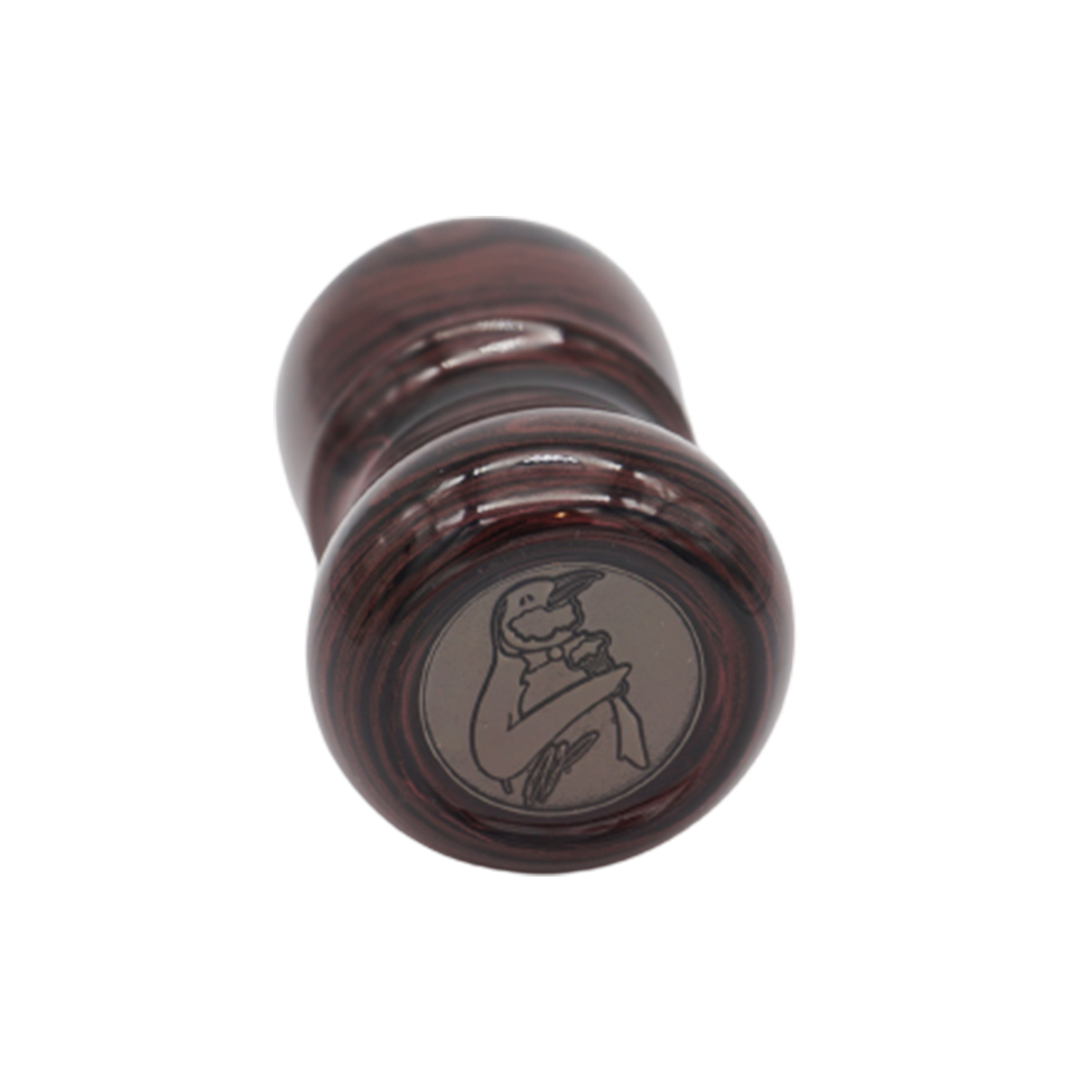 Premium Handcrafted Raspberry Ebonite Shaving Brush Handle - Fits 24mm & 26mm Knots - Perfect for Wet Shaving & Luxury Grooming Gifts