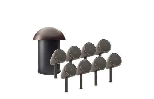 Premium MartinLogan Outdoor Living Foundation 8.1 Speaker System - High-Performance Weatherproof Audio for Patio, Poolside & Backyard Entertainment