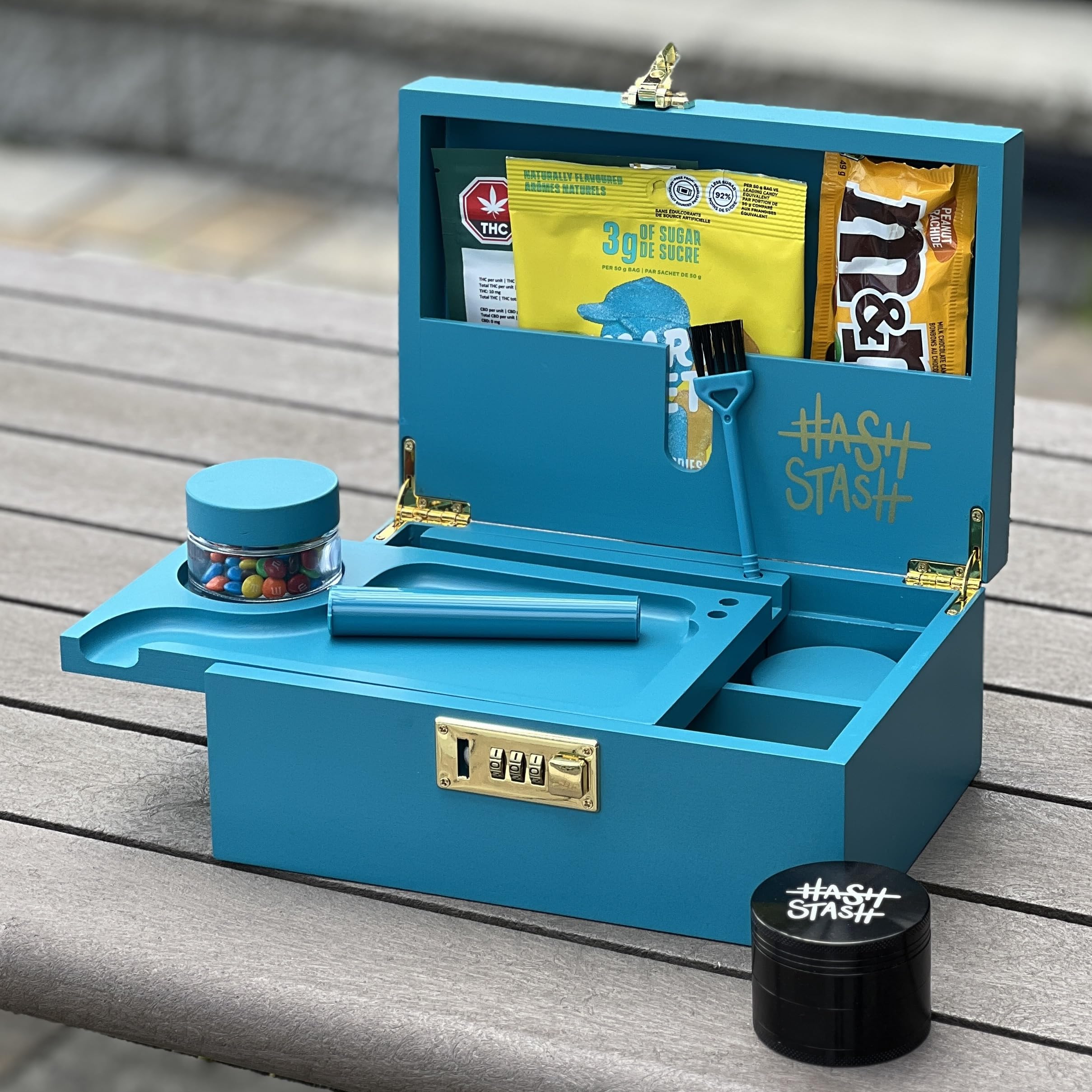 Premium Teal and Gold Storage Box - The OG Organizer for Home, Office & Travel | Stylish and Durable Storage Solution