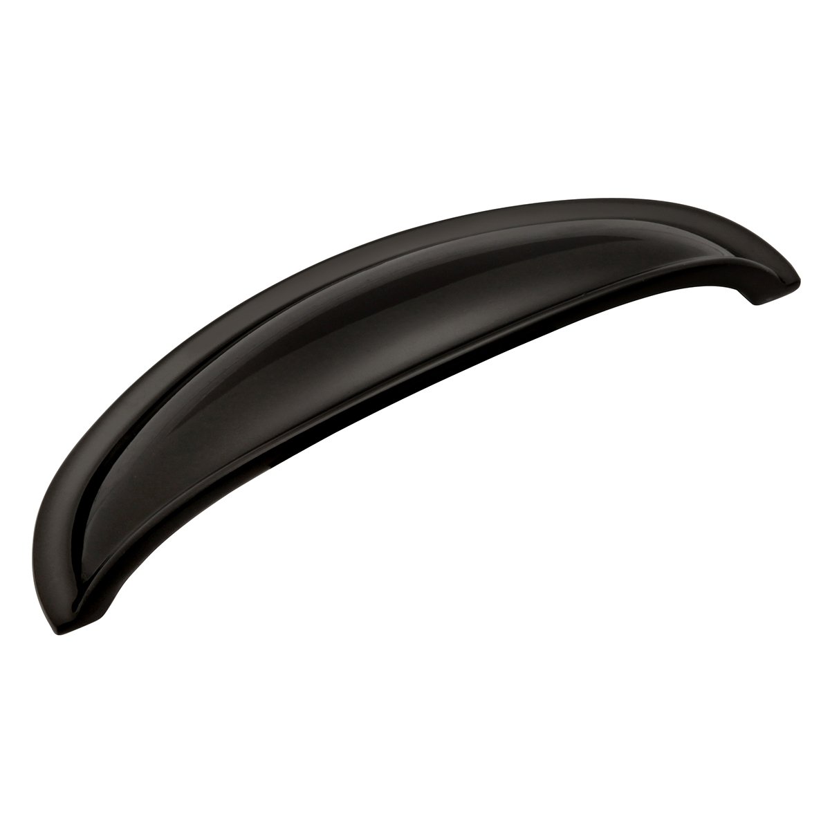 Premium Hickory Hardware 1-Pack Solid Core Kitchen Cabinet Pulls - Luxury Black Nickel Cabinet Handles for Doors & Dresser Drawers (3