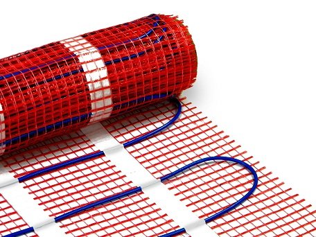25 sqft Electric Radiant Floor Heating Mat for Bathroom & Kitchen - Under Tile & Stone Floor Warming System - Perfect for Cold Weather Comfort & Energy Efficient Home Heating