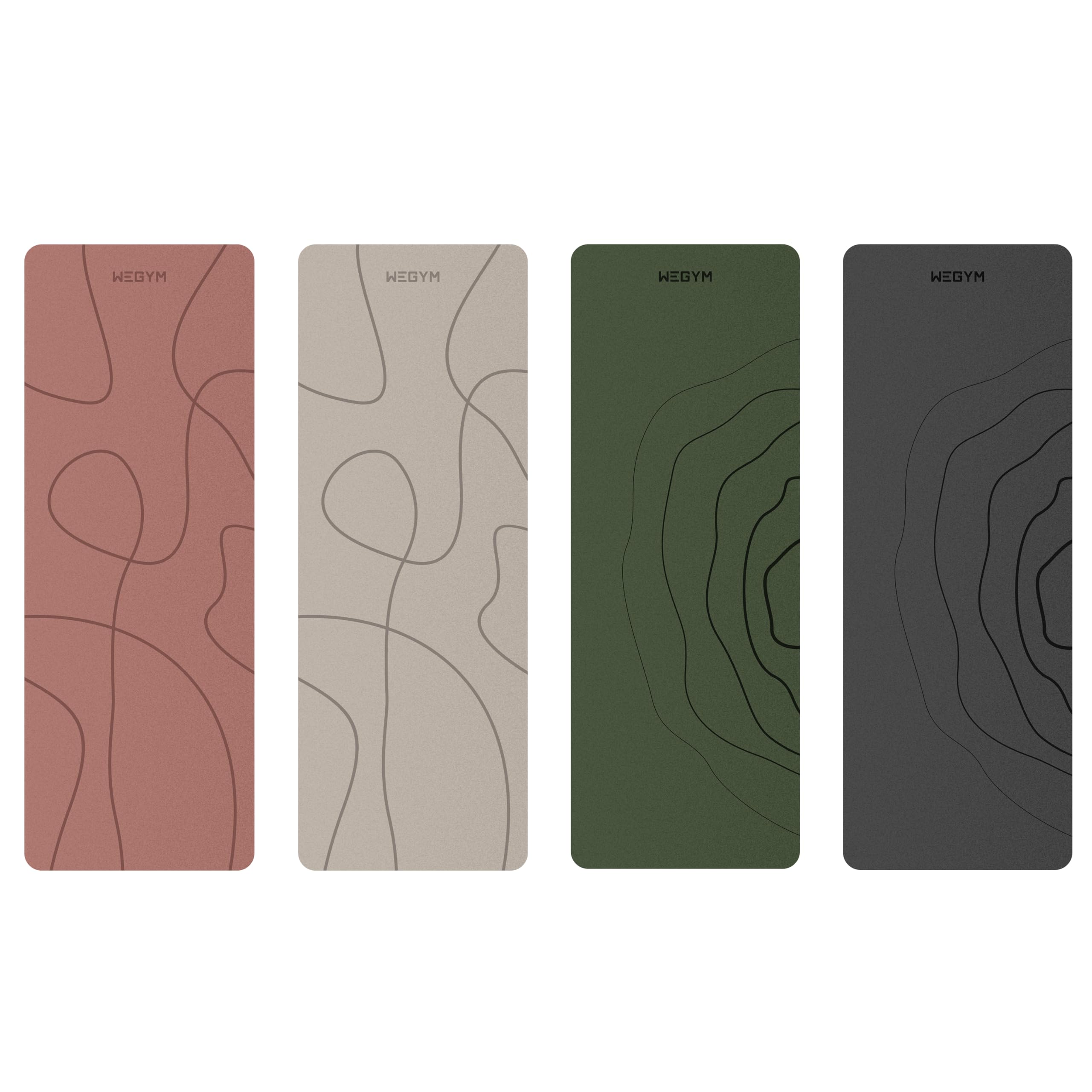 Premium WeGym Yoga Mat - 4mm Thick Non-Slip Exercise Mat for Yoga, Pilates & Home Workouts | Eco-Friendly Polyurethane & Suede Surface with Carry Strap | Ideal for Hot Yoga, Gym Sessions & Meditation Practices