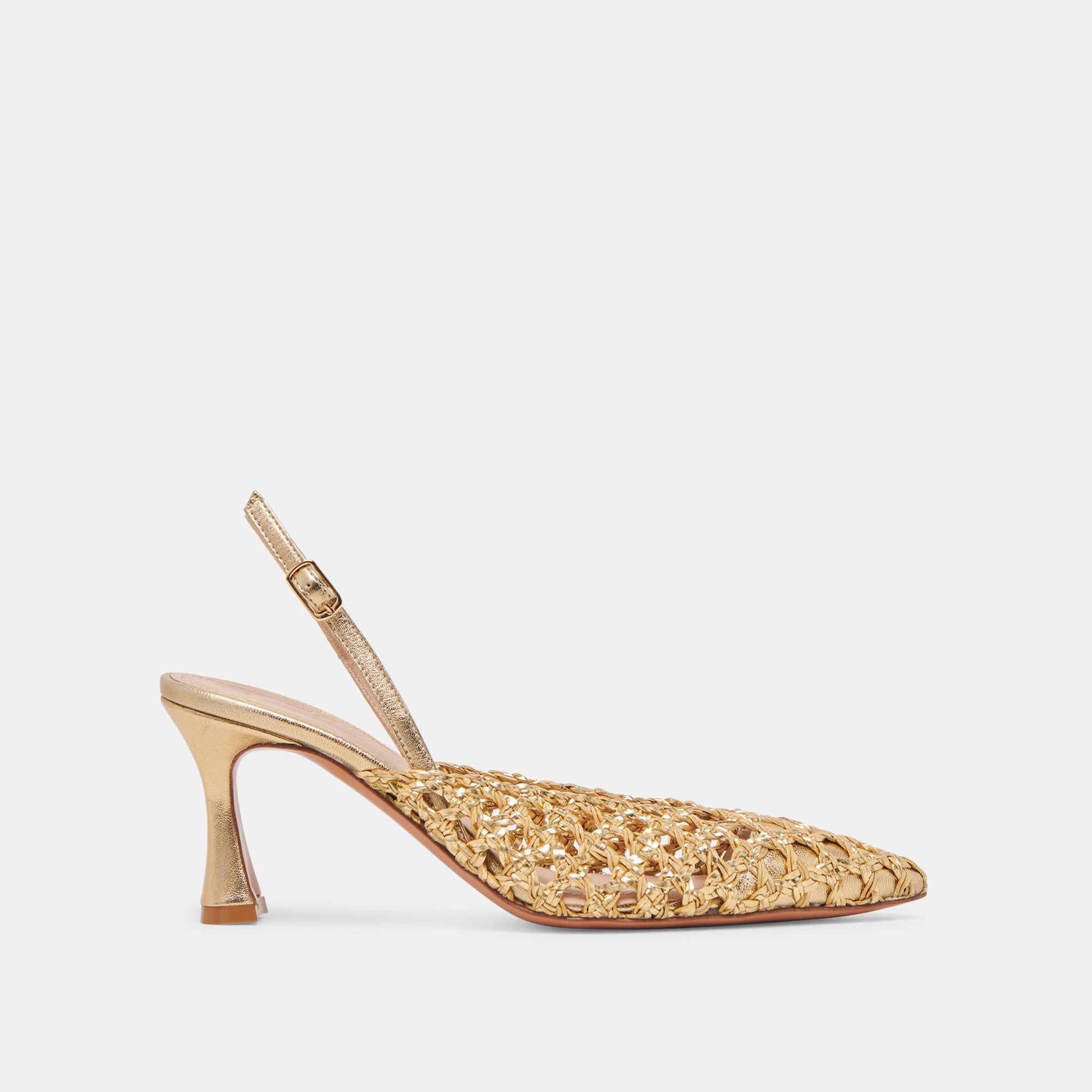 Gloria Gold Woven Heels - Elegant Women's High Heel Sandals for Parties, Weddings & Special Occasions