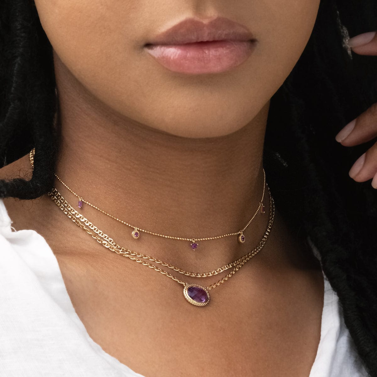 Sicily Chain Necklace - Dainty Gold & Silver Layered Necklace for Women, Trendy Minimalist Jewelry Gift for Her - Perfect for Everyday Wear, Date Nights & Special Occasions