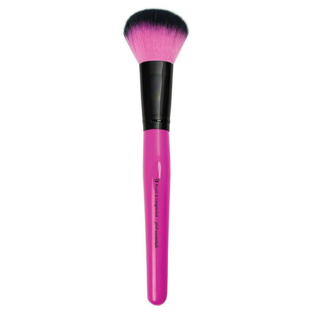 Royal & Langnickel Pink Essentials Synthetic Powder Brush Set - Professional Makeup Brushes for Blush, Highlighter & Powder Application - Perfect for Everyday Makeup & Travel